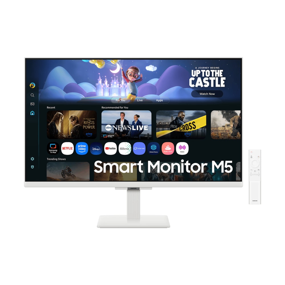 삼성 스마트모니터 M5 M50F 68.6cm(27인치) 화이트 무선 OTT 컴퓨터 LED 모니터