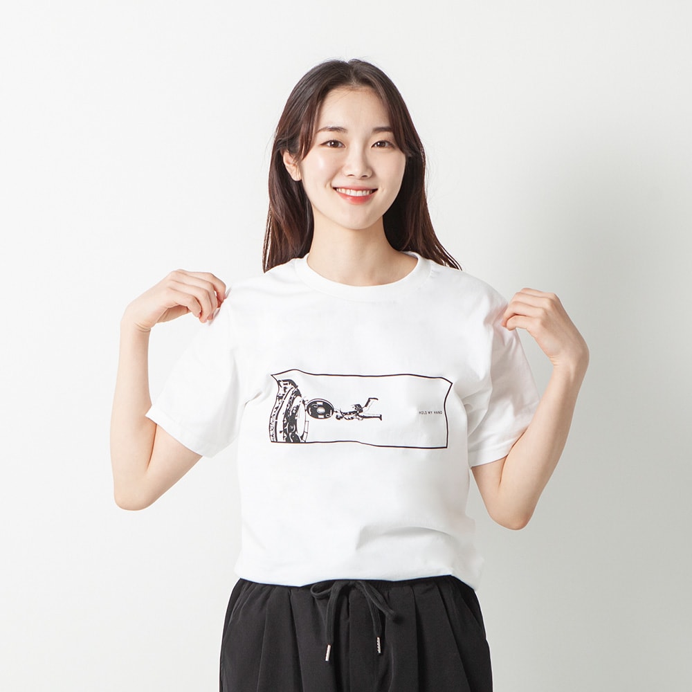 홀마핸 티셔츠(DESIGN1) 화이트