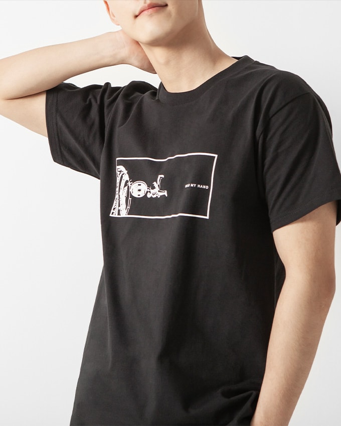 홀마핸 티셔츠(DESIGN1) 블랙