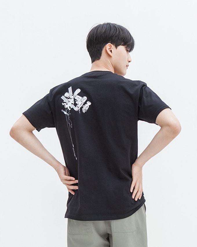홀마핸 티셔츠 (DESIGN 2) 블랙