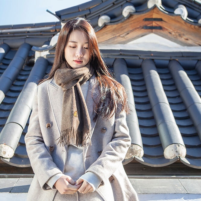 호랑이 머플러 (브라운)
