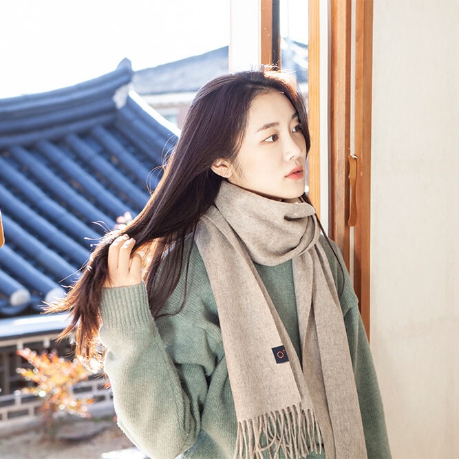 호랑이 머플러 (오트밀)