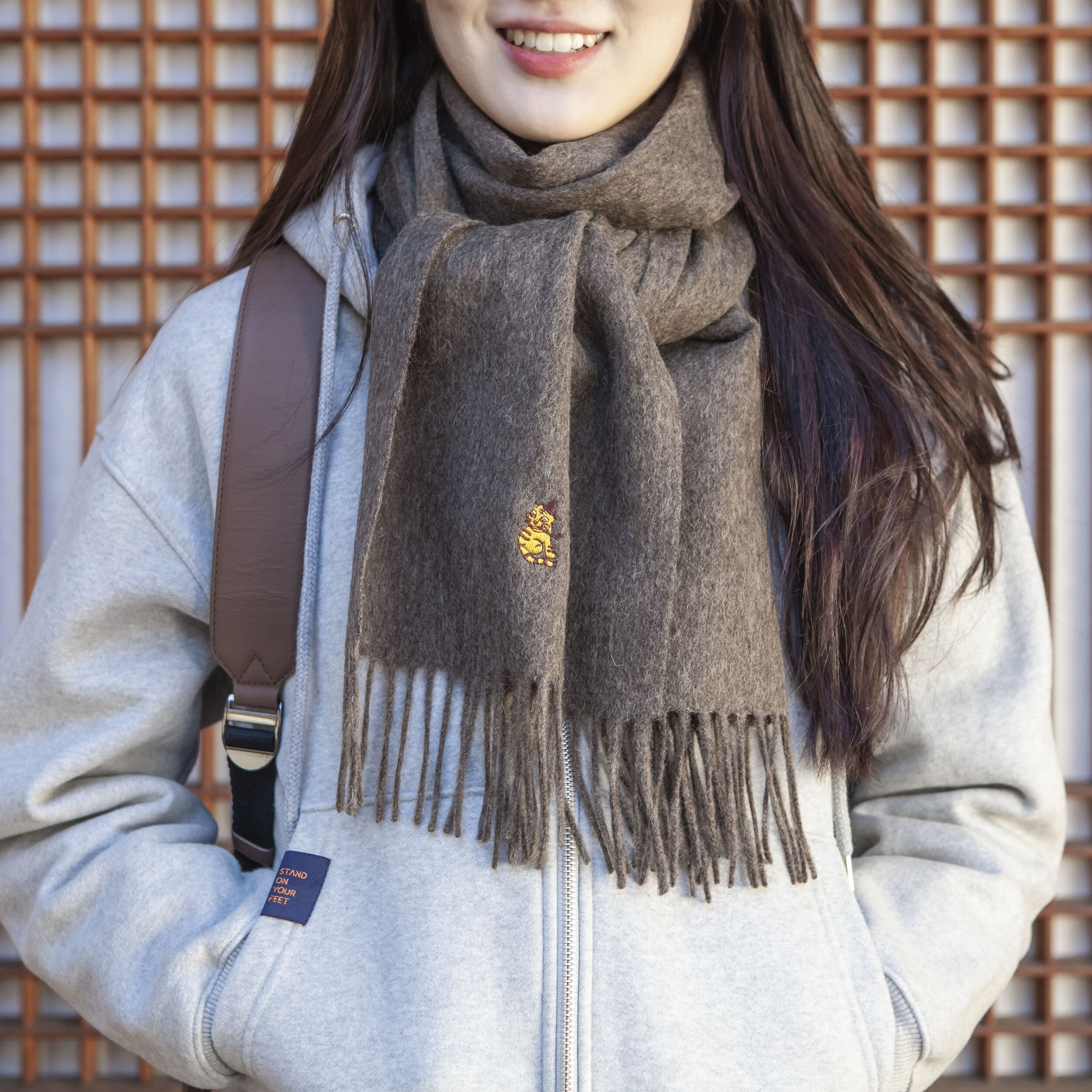 호랑이 머플러 (브라운)
