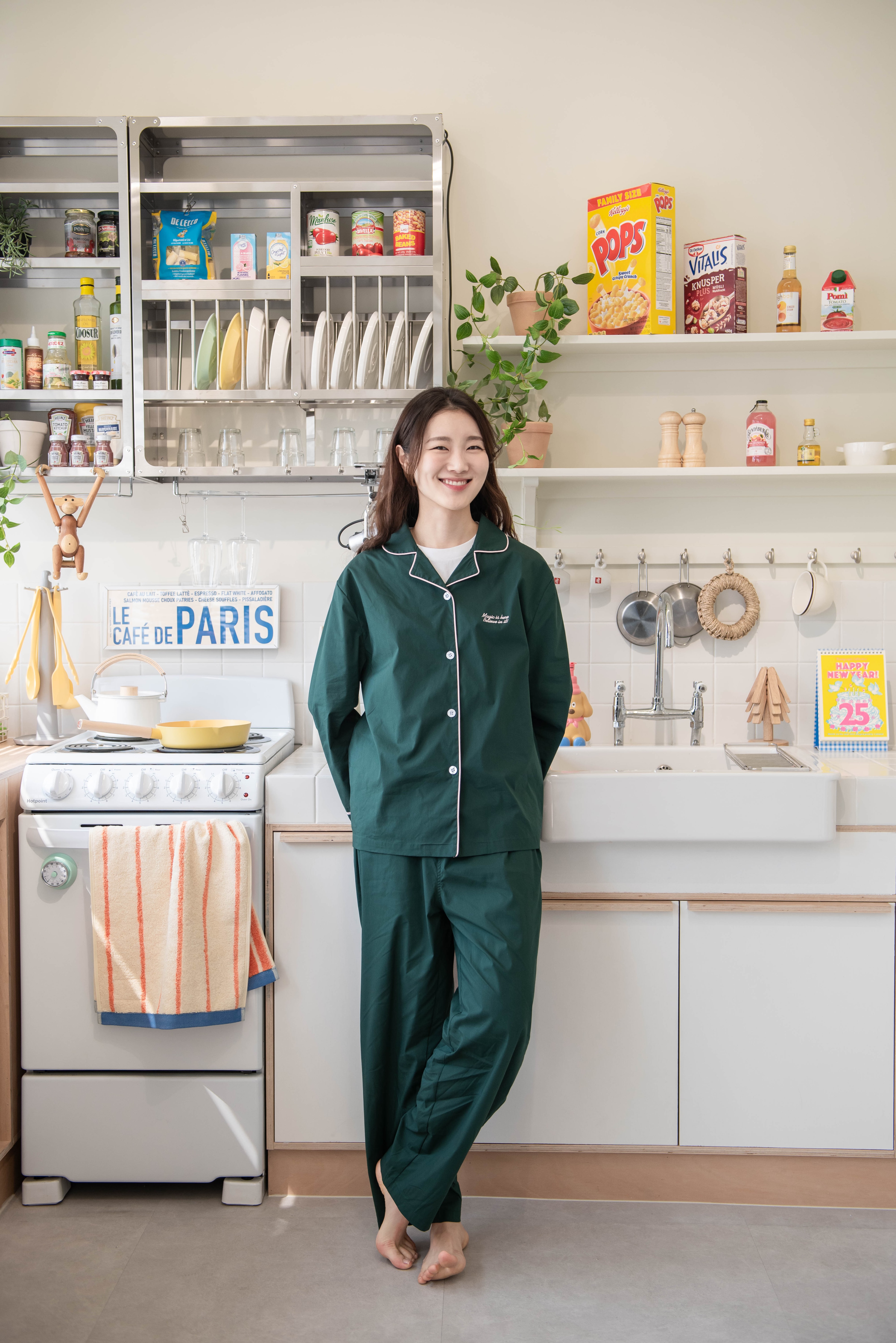 짜응의 초록 파자마 세트