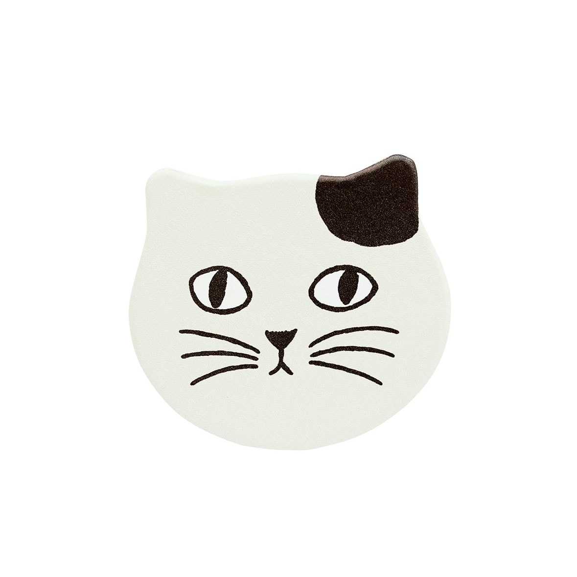 고양이 얼굴 거울 - 아이보리