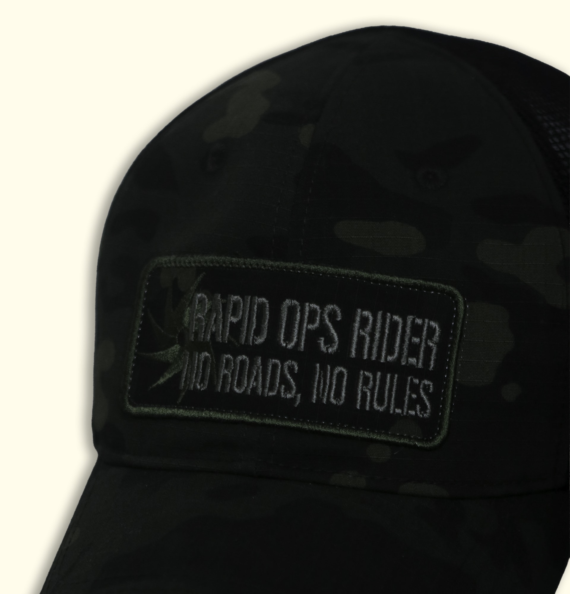 RAPID OPS MESH CAP BLAKC MULTICAM CAMO