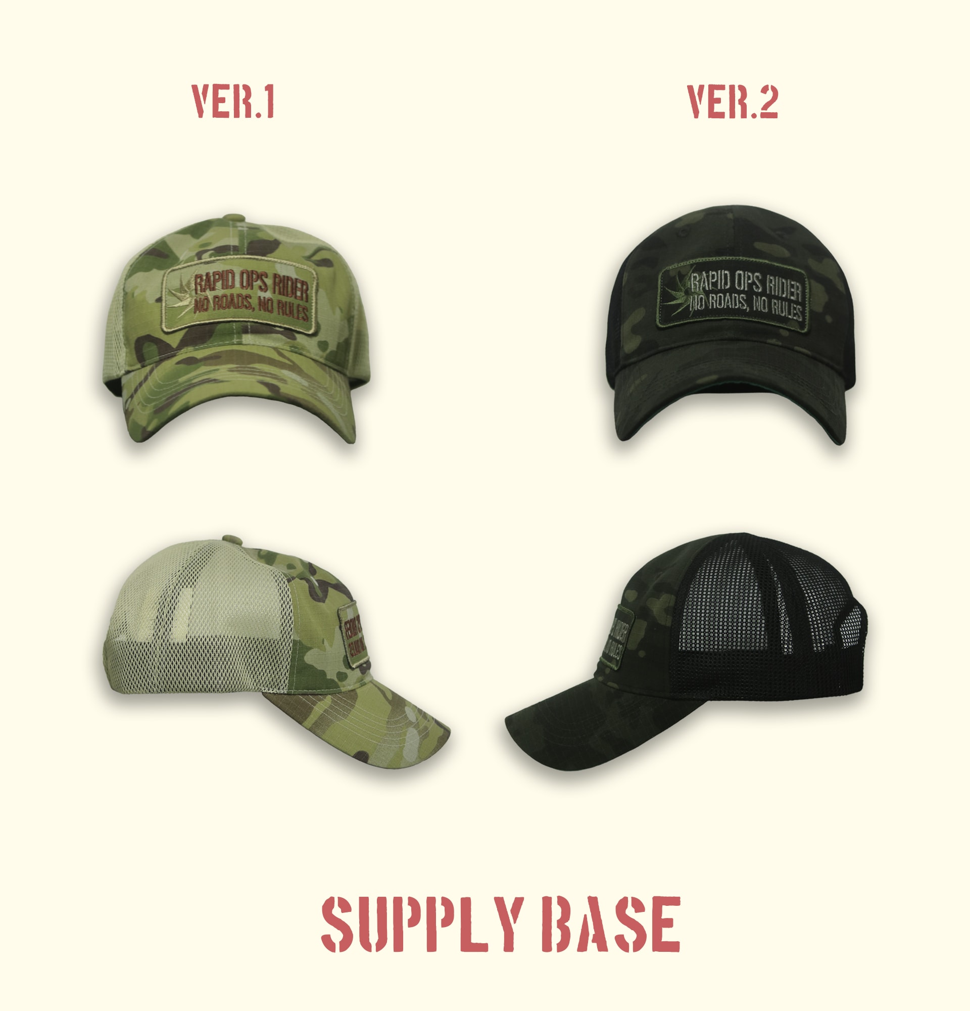 RAPID OPS MESH CAP BLAKC MULTICAM CAMO