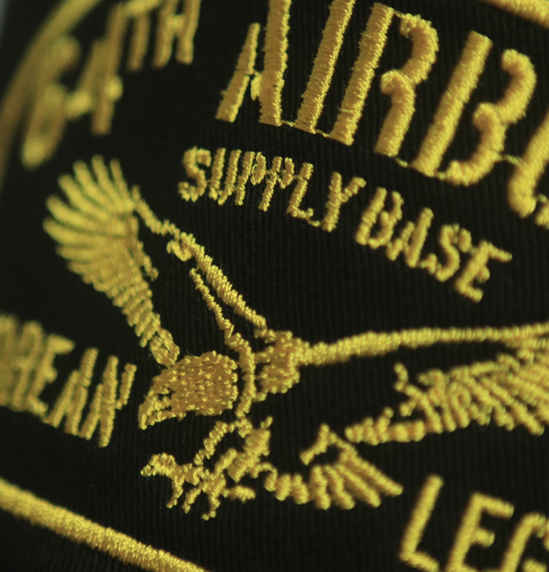 64TH AIRBORNE 5-PANEL TWILL CAP BLACK