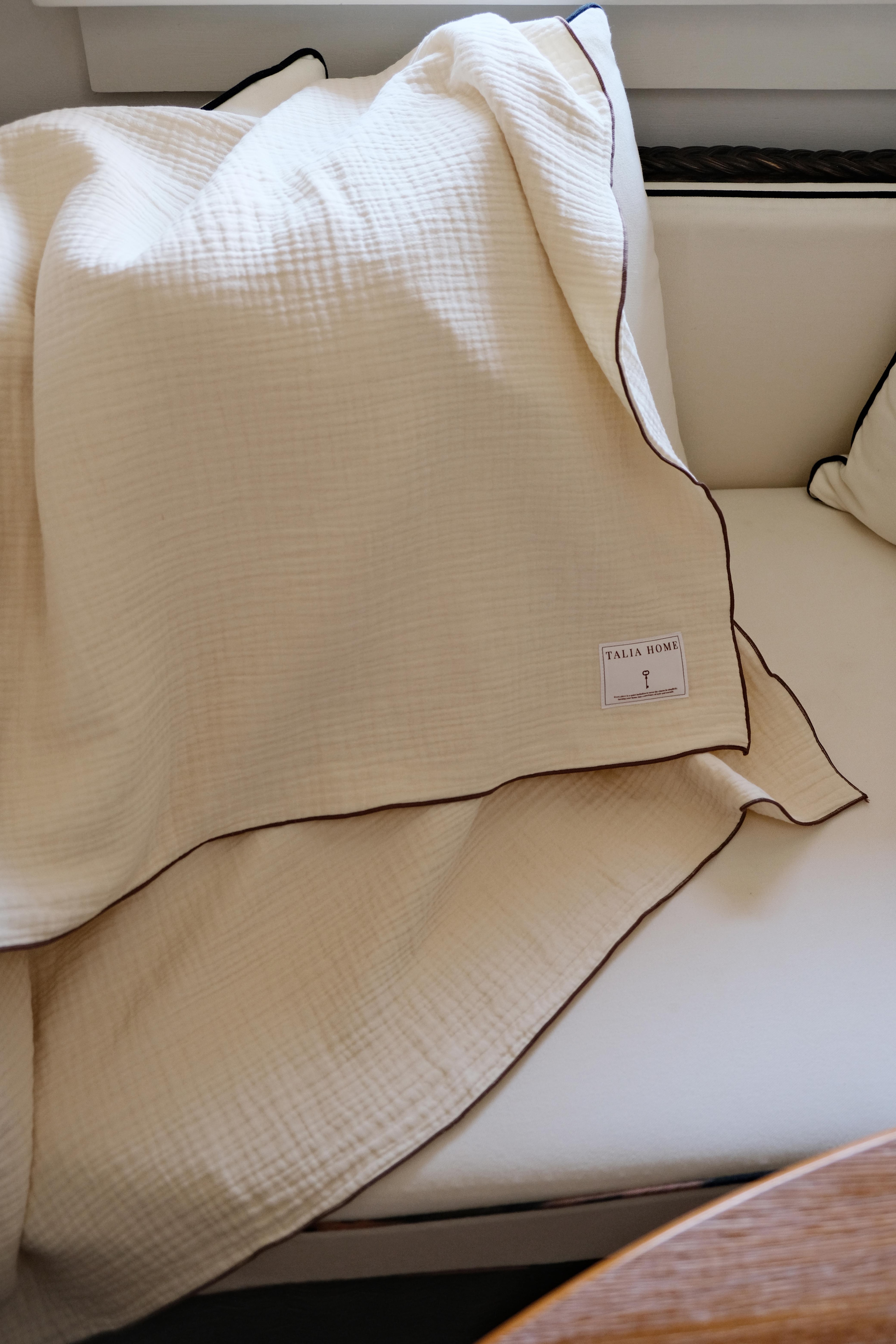 Yoru gauze blanket (cream)