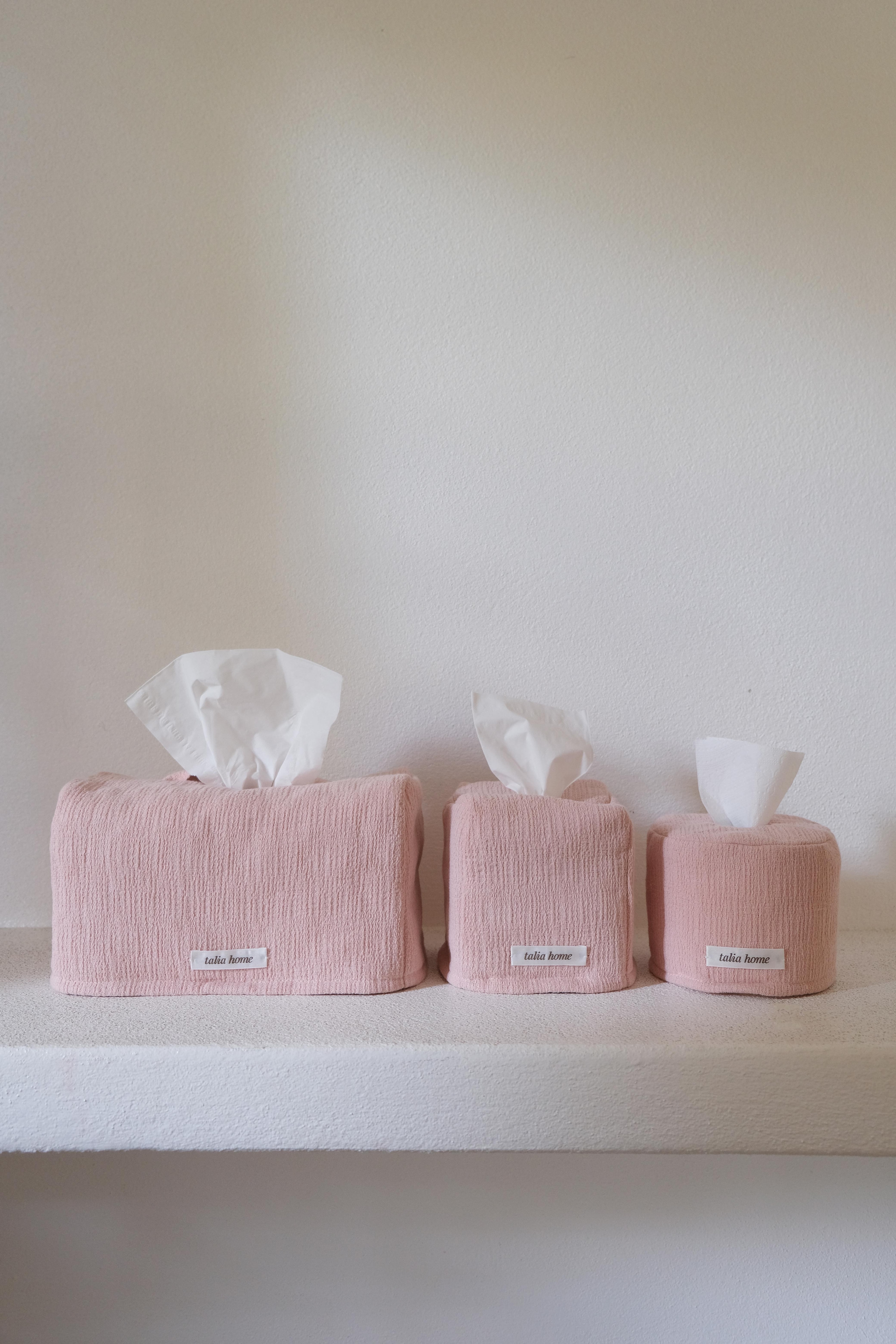 Twill tissue case (pink)