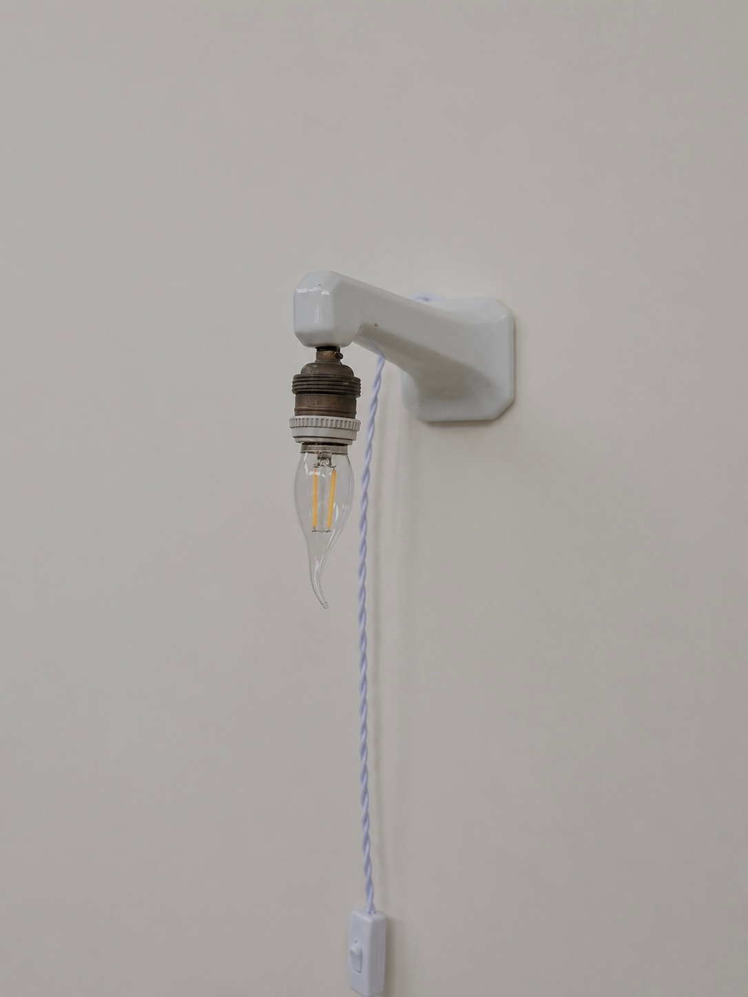 Vintage Porcelain Wall Light