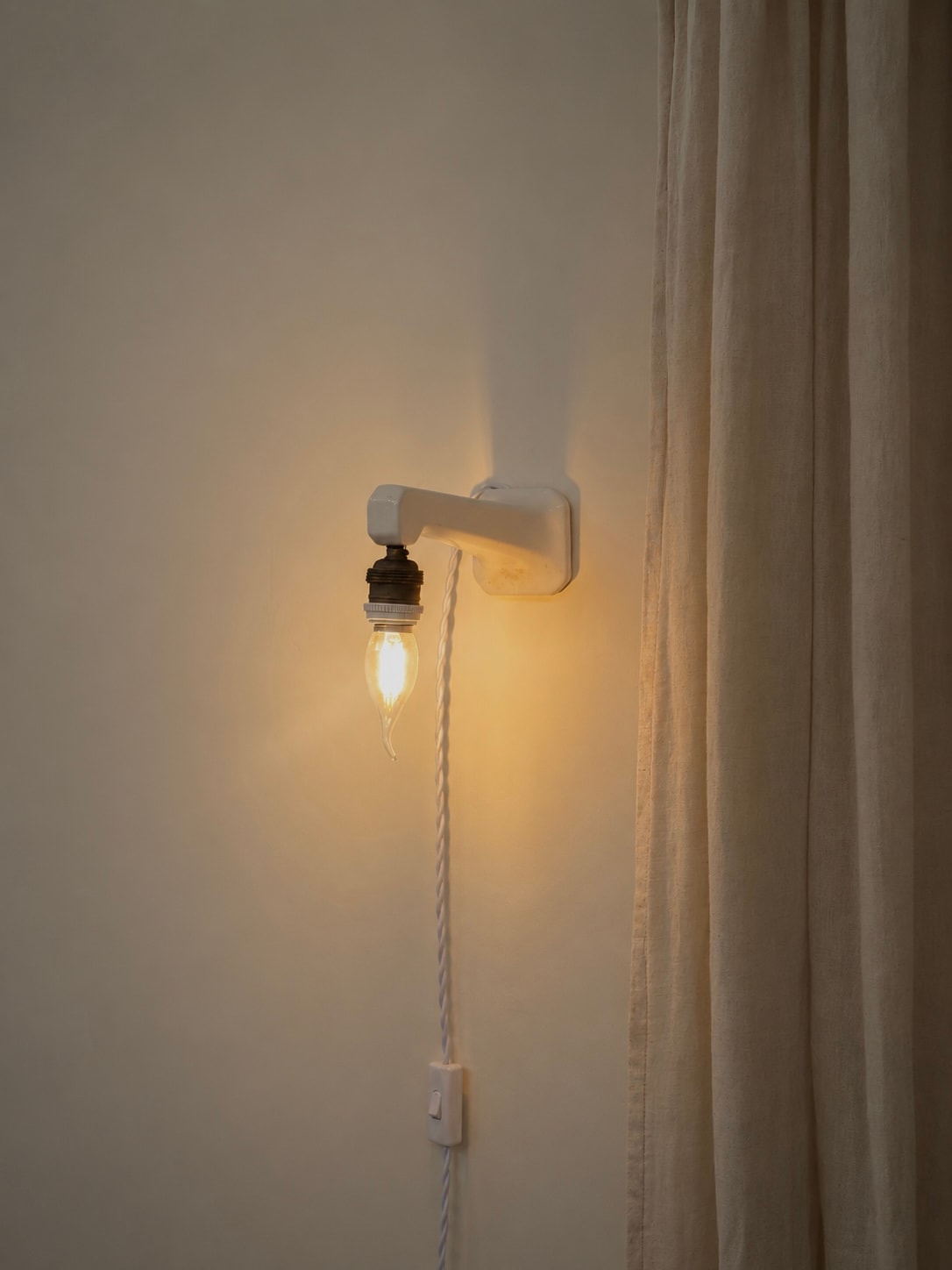 Vintage Porcelain Wall Light