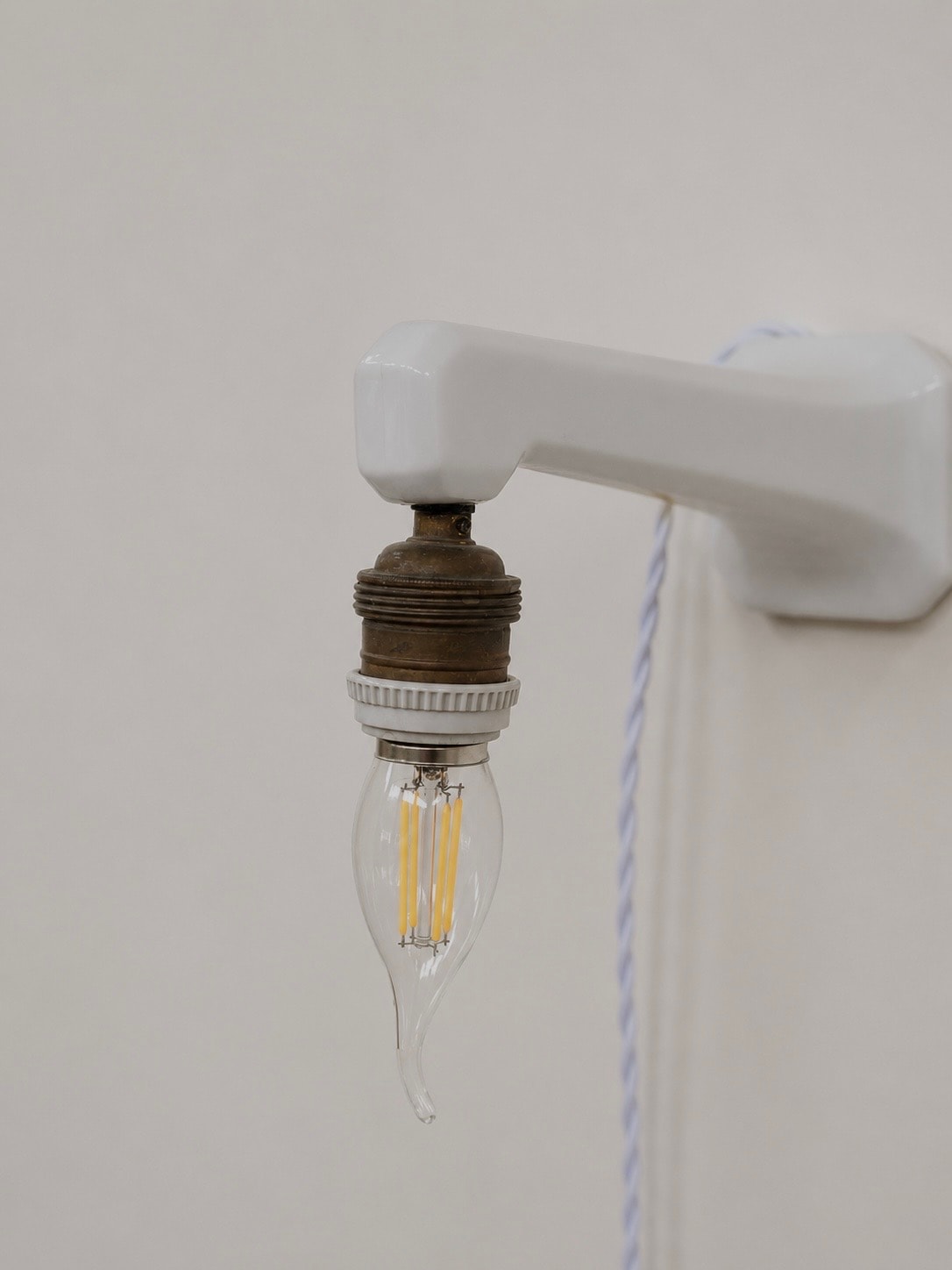 Vintage Porcelain Wall Light