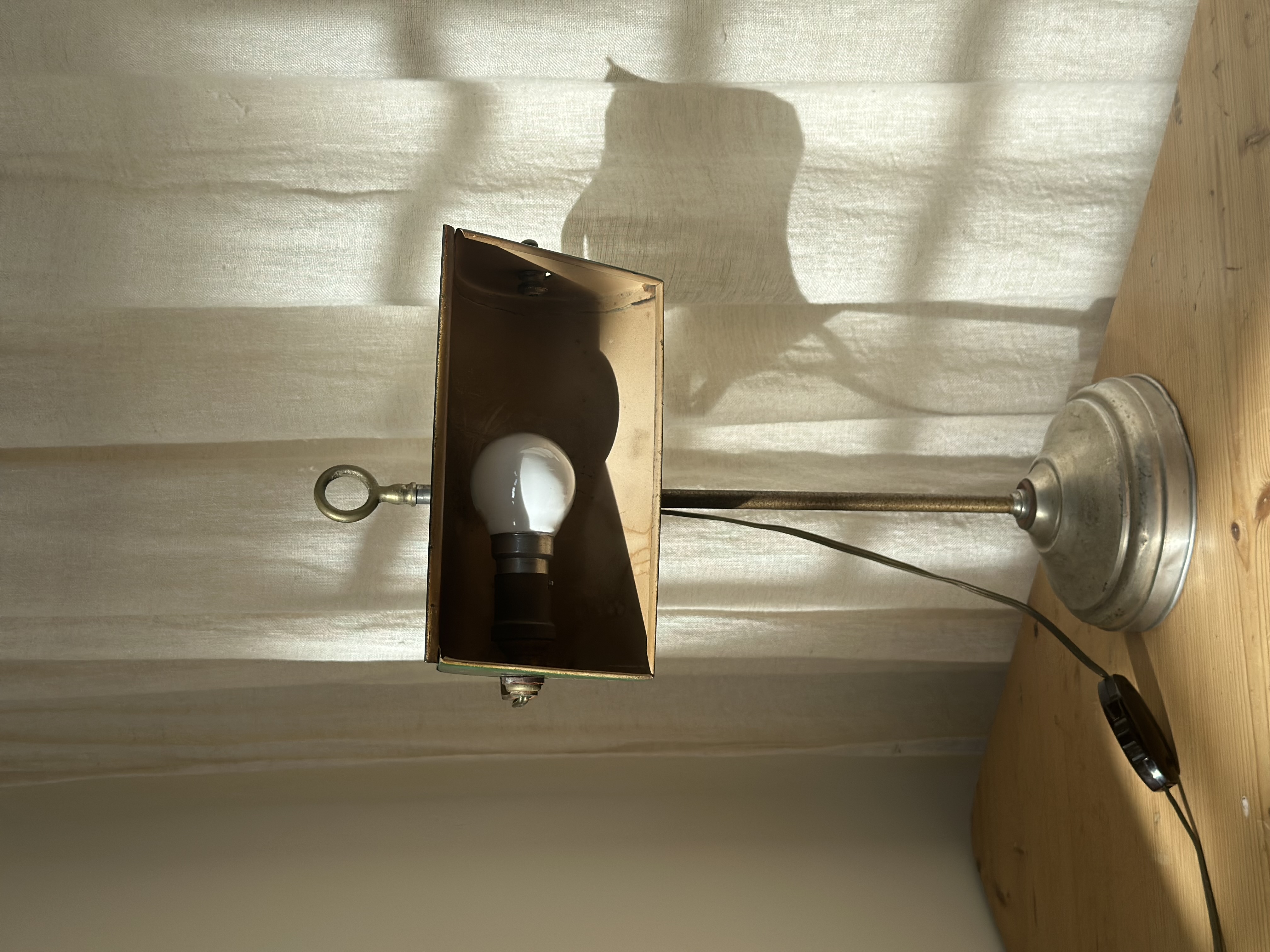 Vintage green banker’s lamp