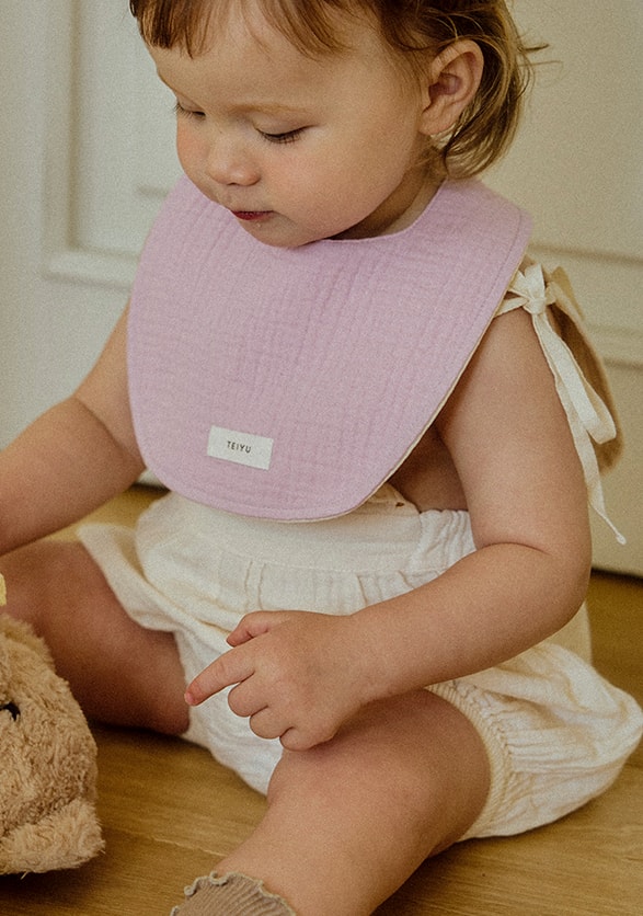 [Regular] reversible gauze bib (5 colors)
