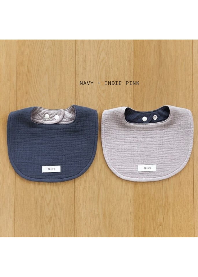 [Regular] reversible gauze bib (5 colors)