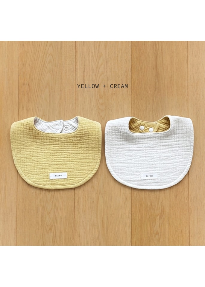 [Regular] reversible gauze bib (5 colors)