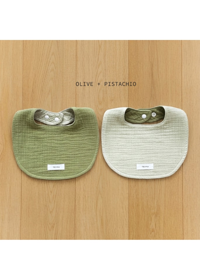 [Regular] reversible gauze bib (5 colors)