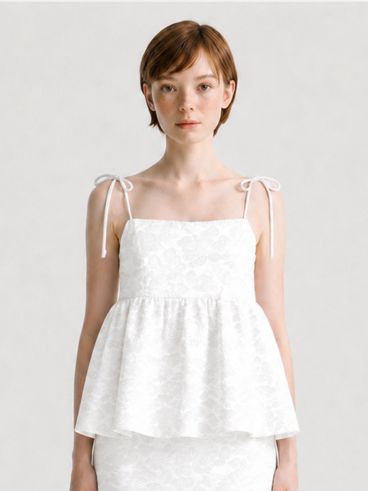 JQD Ribbon Strap Top_WH