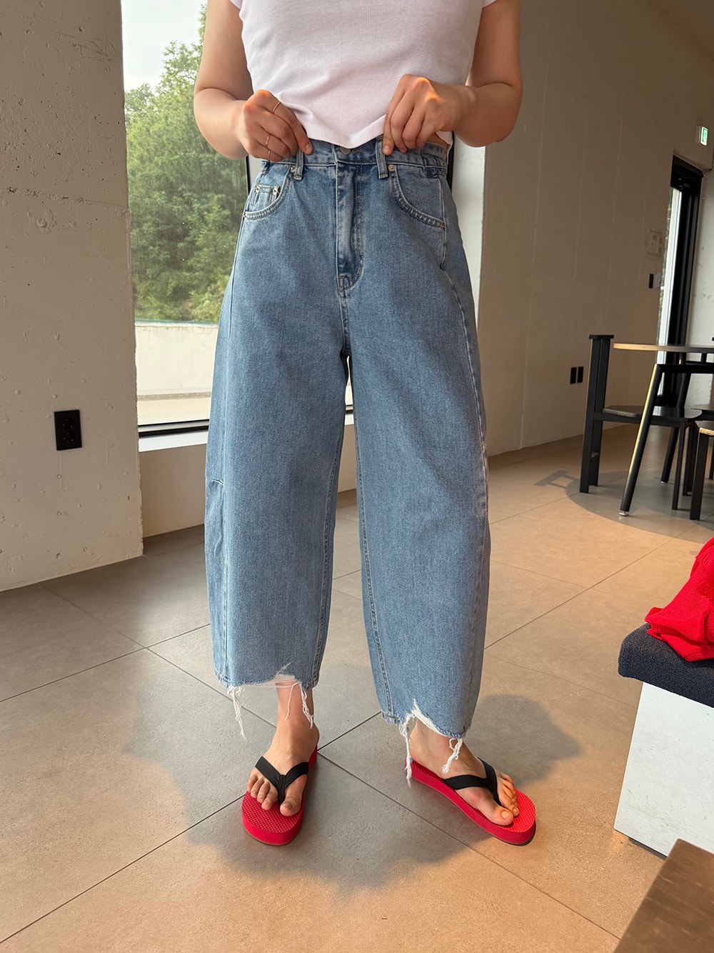 데미 커브 데님 (s-xl)