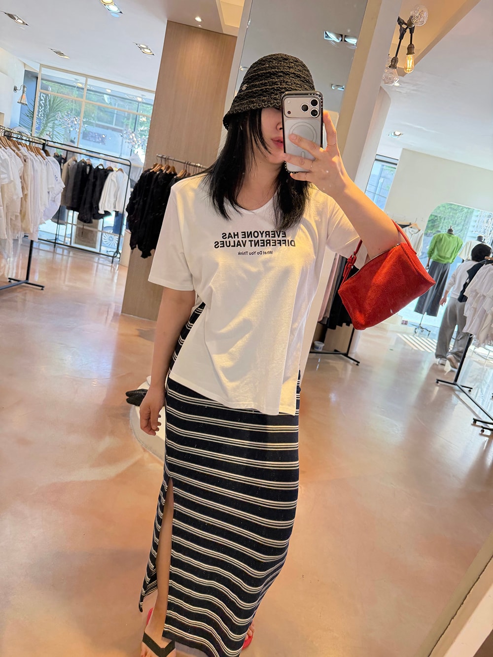 유리 패드 티셔츠 (2color)