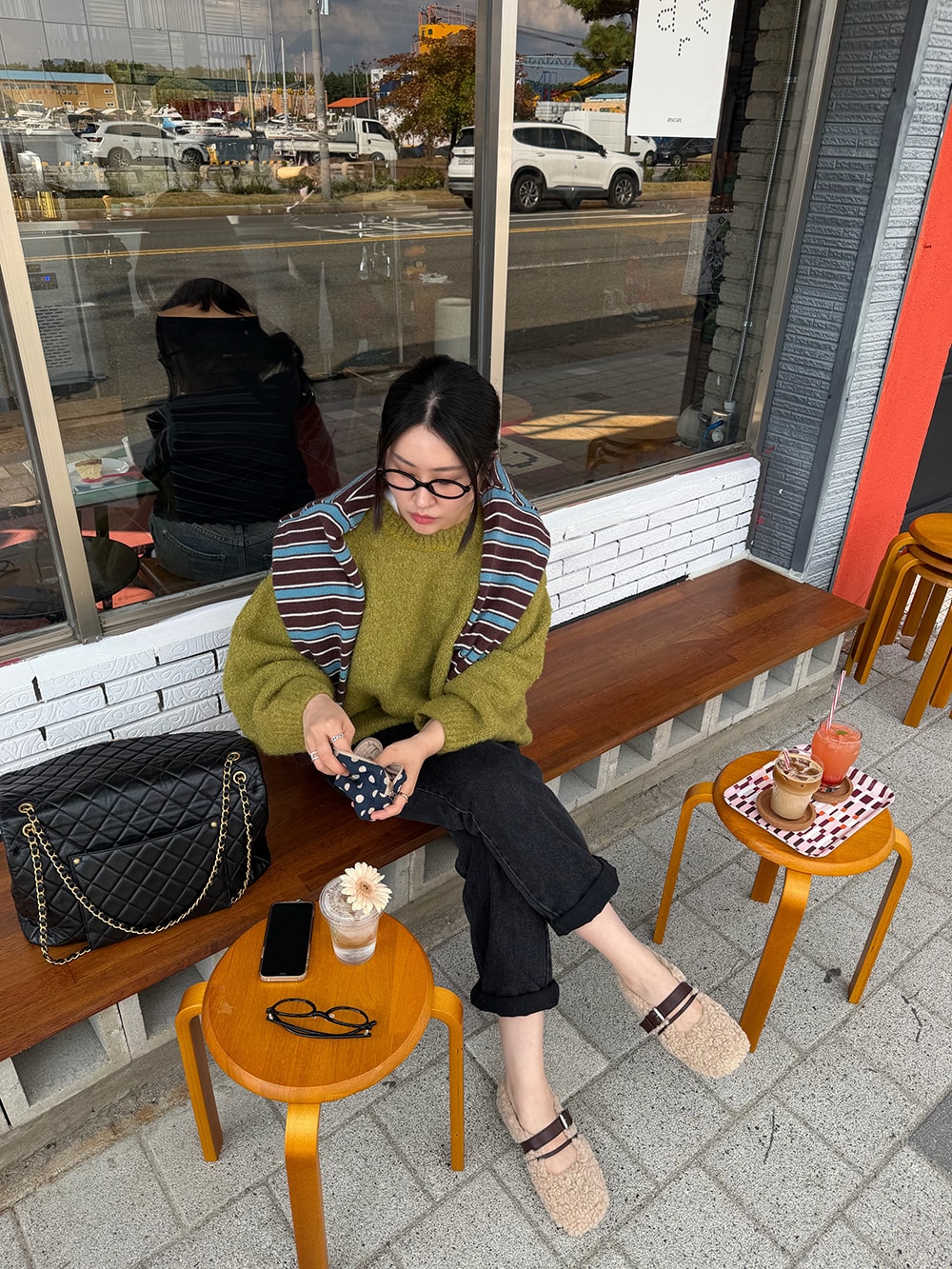 뽀글 플랫
