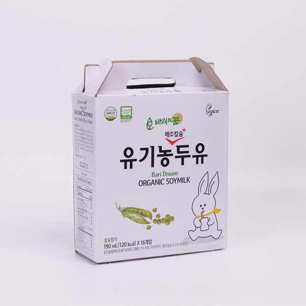 [담과]바리의꿈 해조칼슘 유기농 두유190ml 16/32/ 48/64/80팩