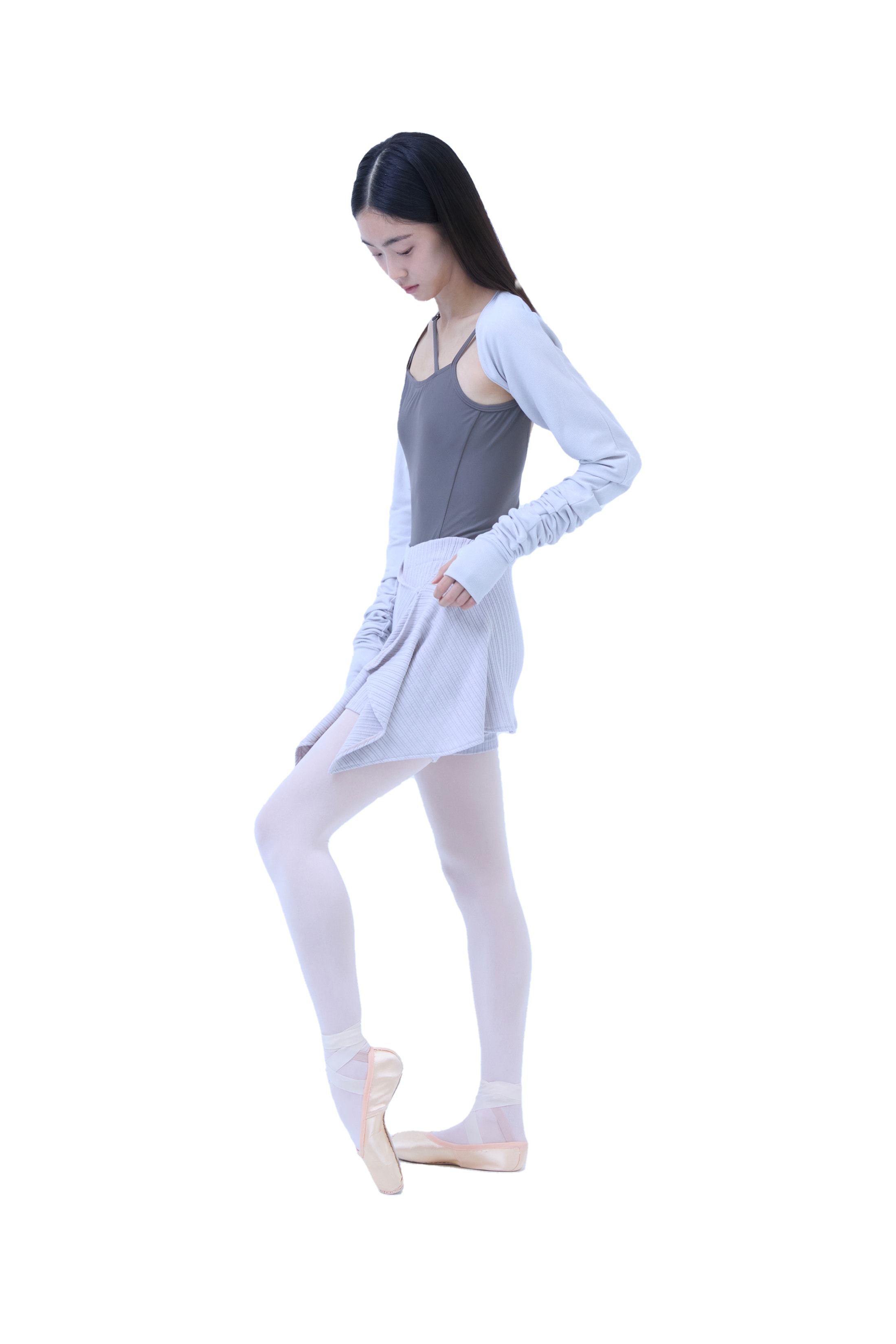 New Extra Long Sleeve Shrug _ Light Grey