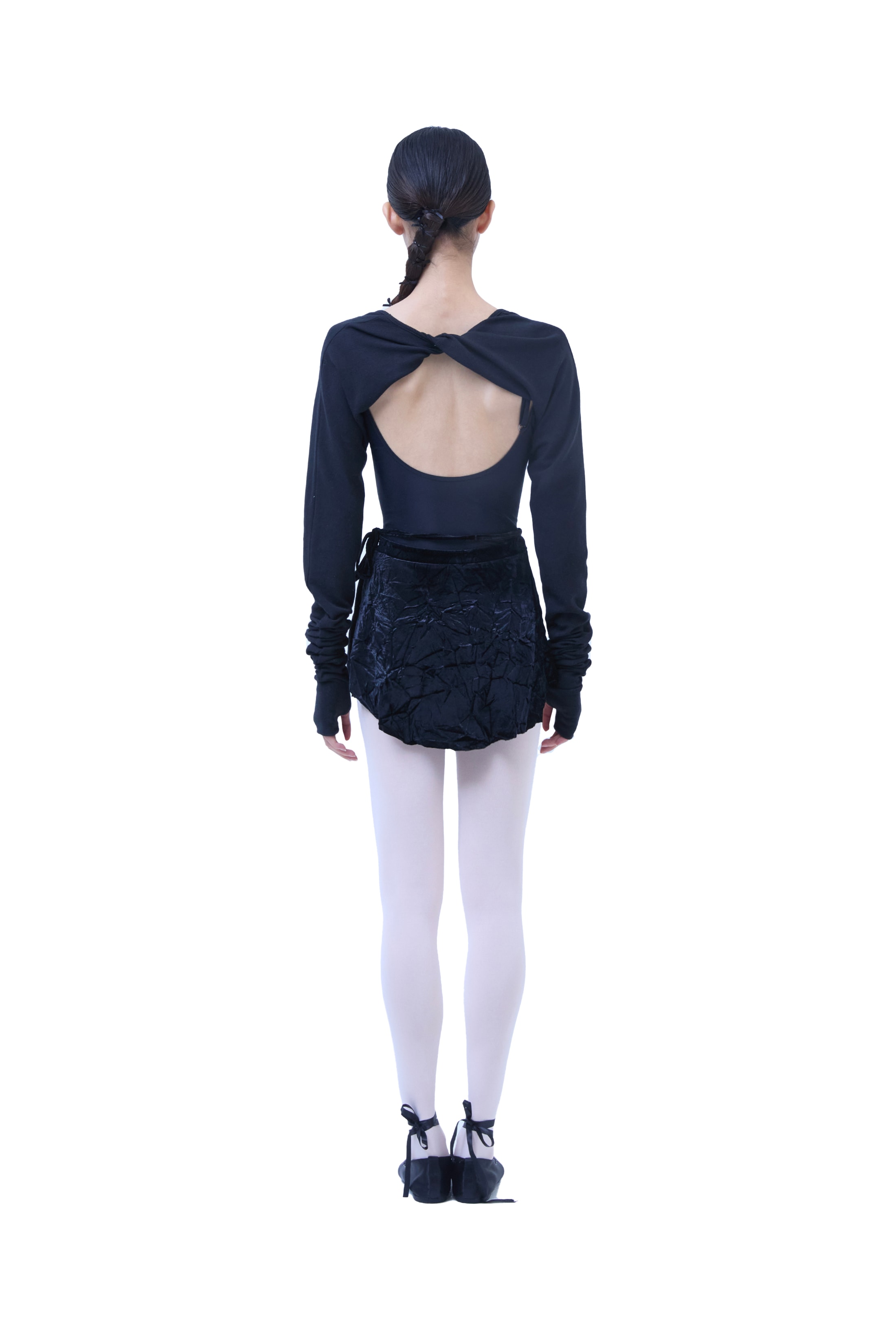 New Extra Long Sleeve Shrug _ Black