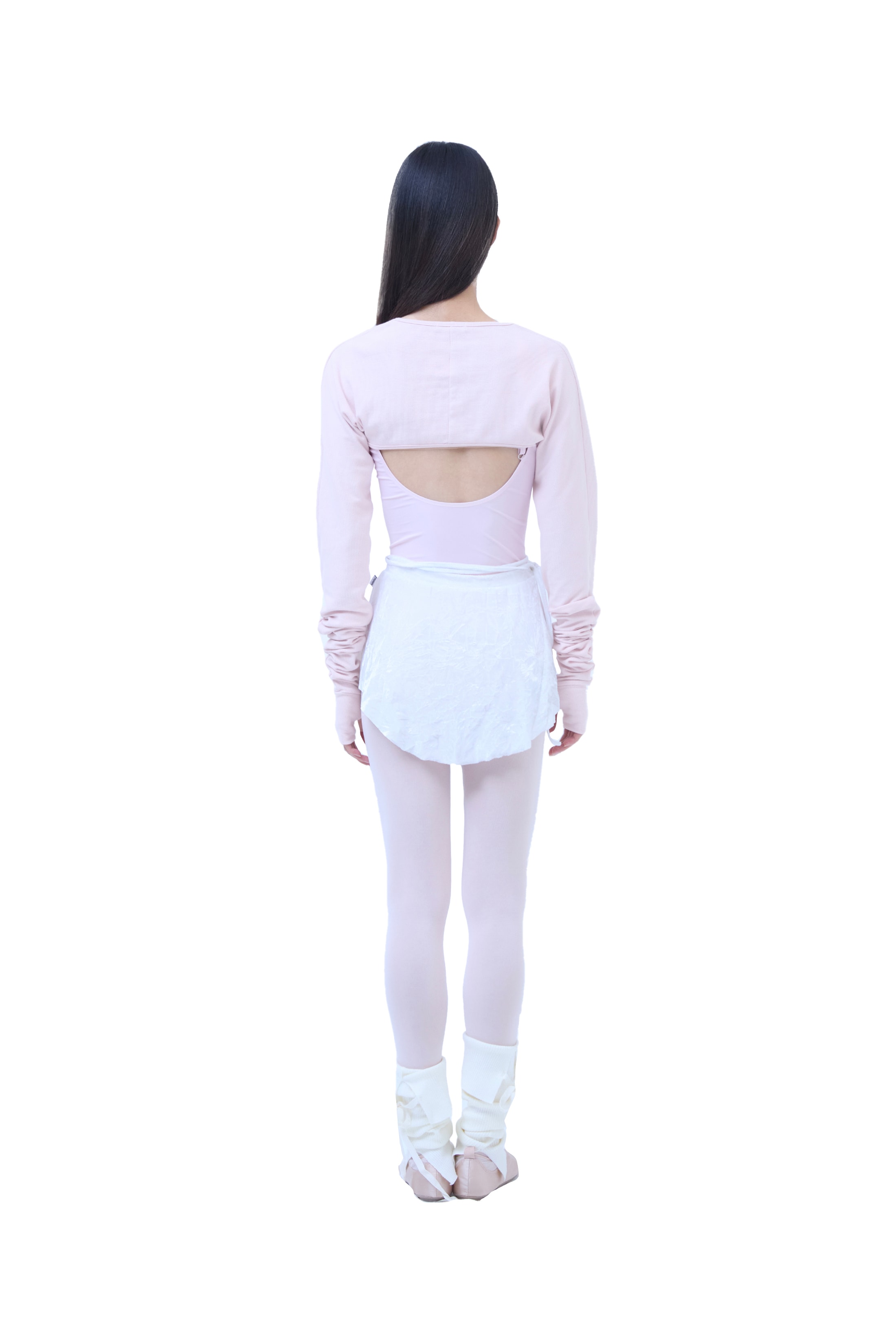 New Extra Long Sleeve Shrug _ Barbie Pink