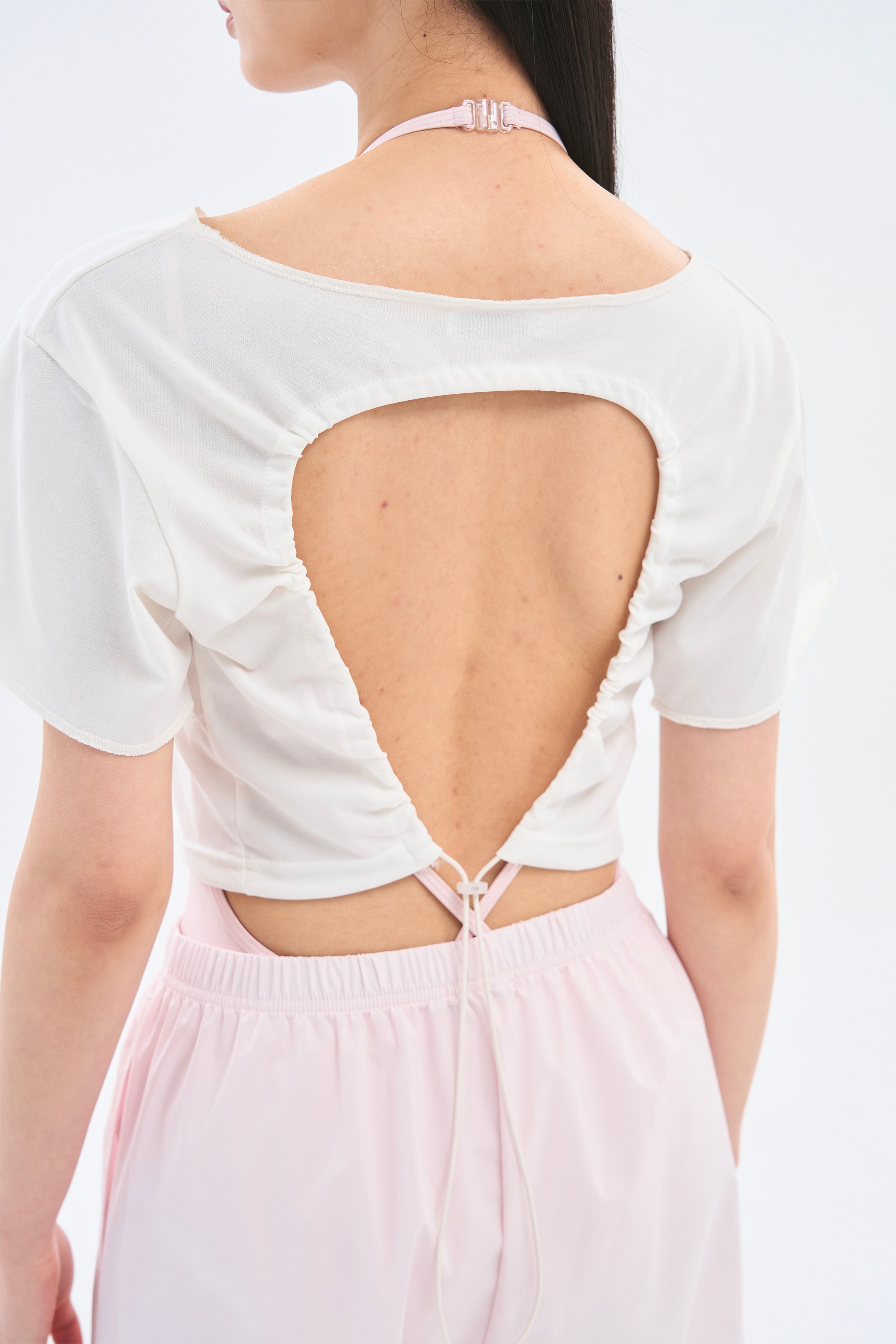 [4차 Reorder]Circle Back Crop Tee _ Off White