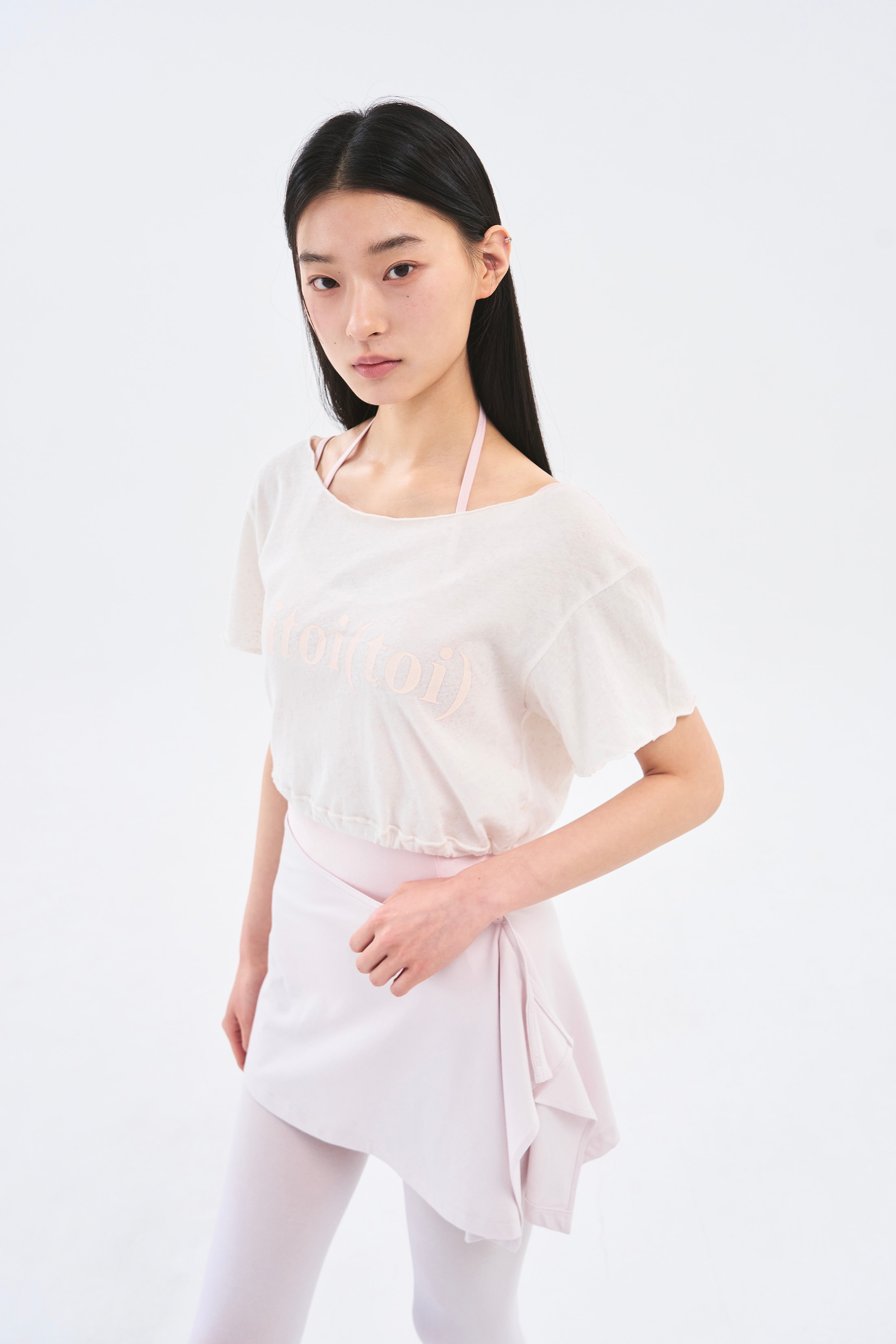 [3차 Reorder]Sparkling Crop Tee _ Vanilla Beige