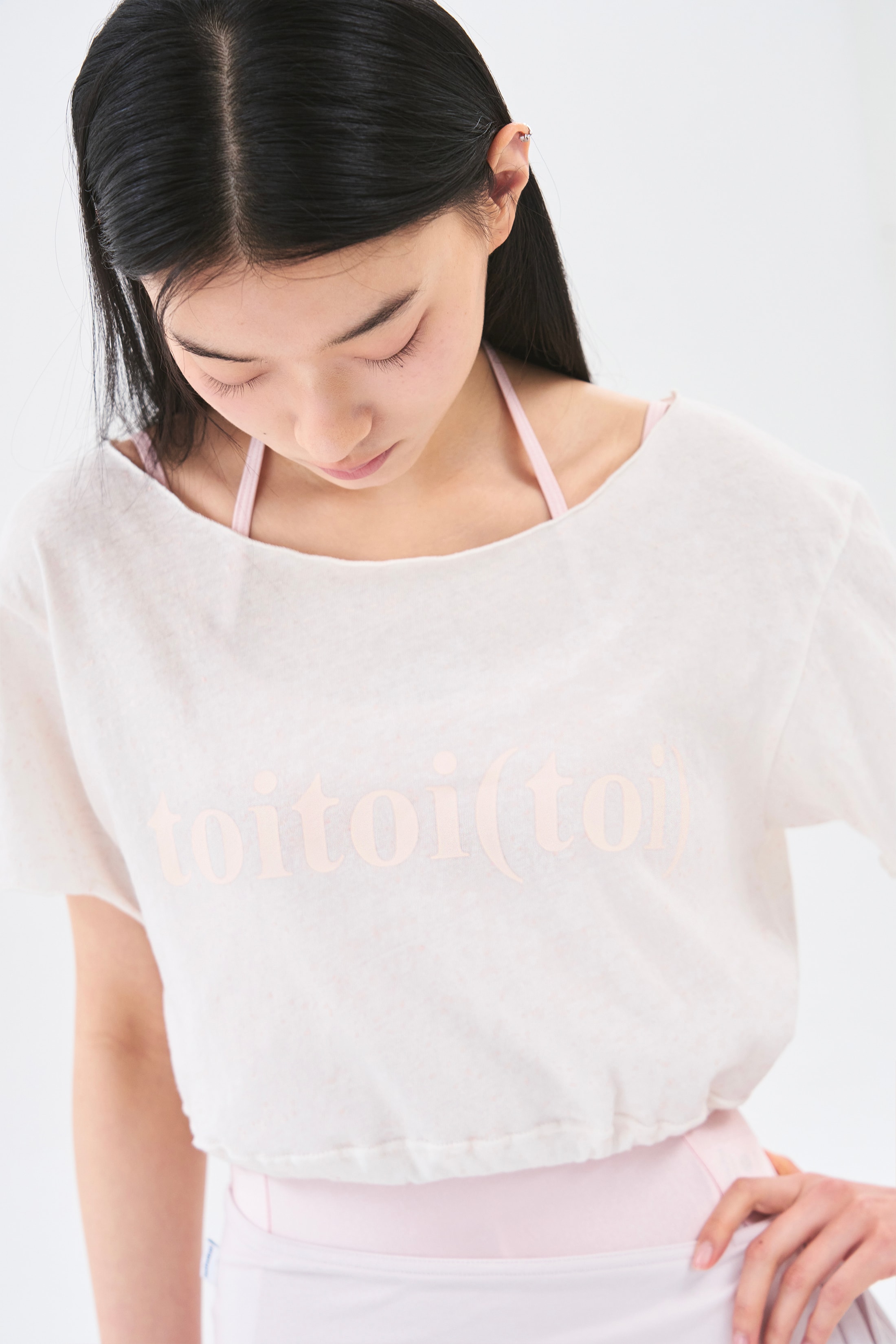 [3차 Reorder]Sparkling Crop Tee _ Vanilla Beige