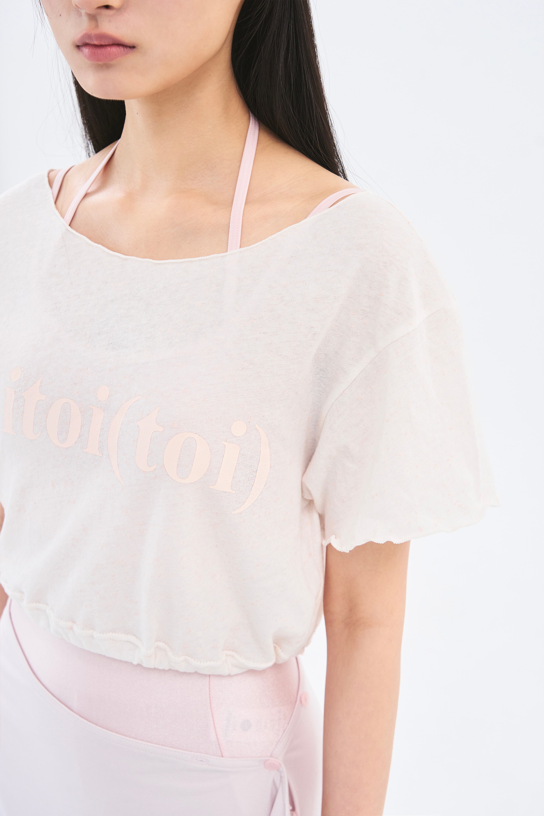 [3차 Reorder]Sparkling Crop Tee _ Vanilla Beige