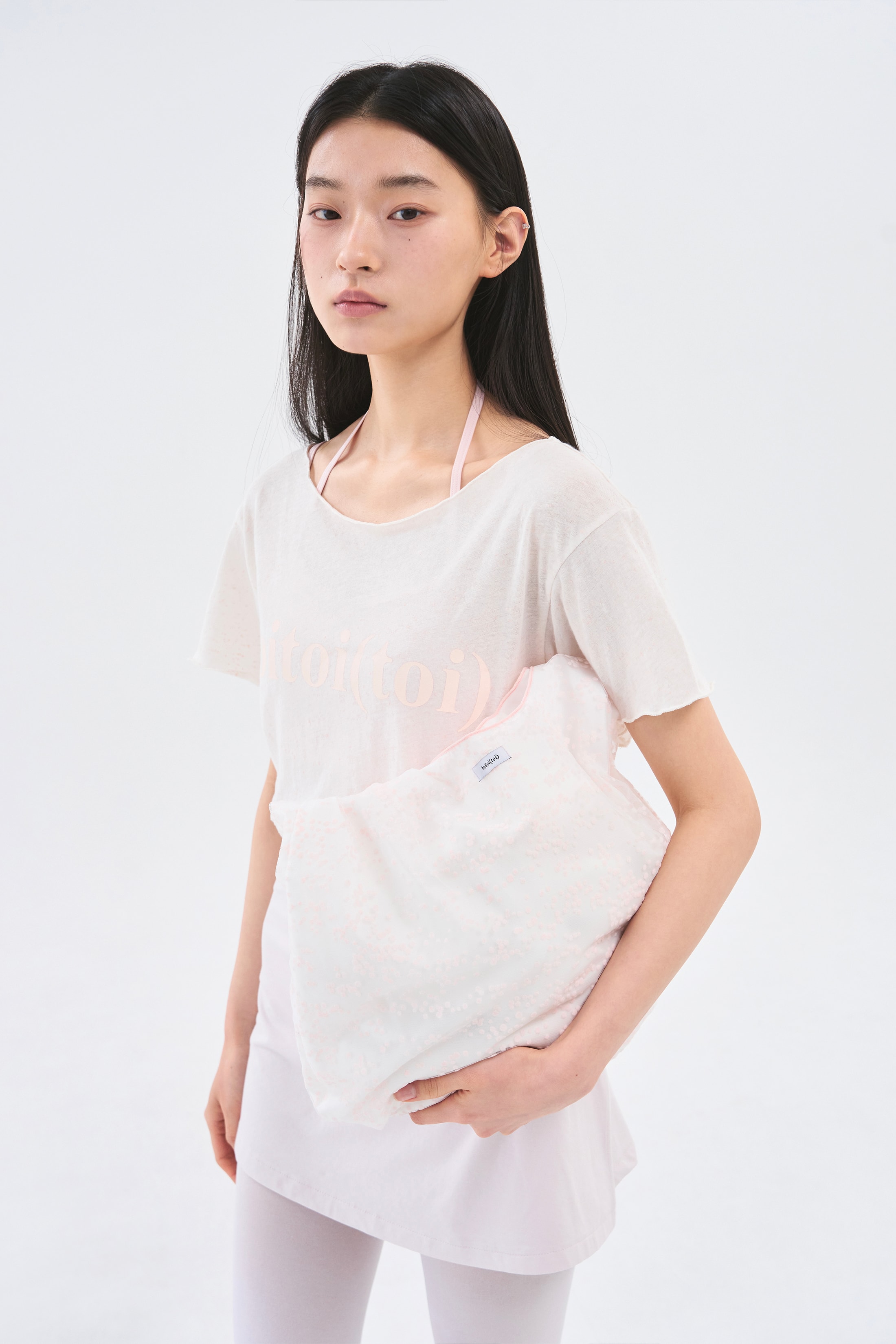 [3차 Reorder]Sparkling Crop Tee _ Vanilla Beige
