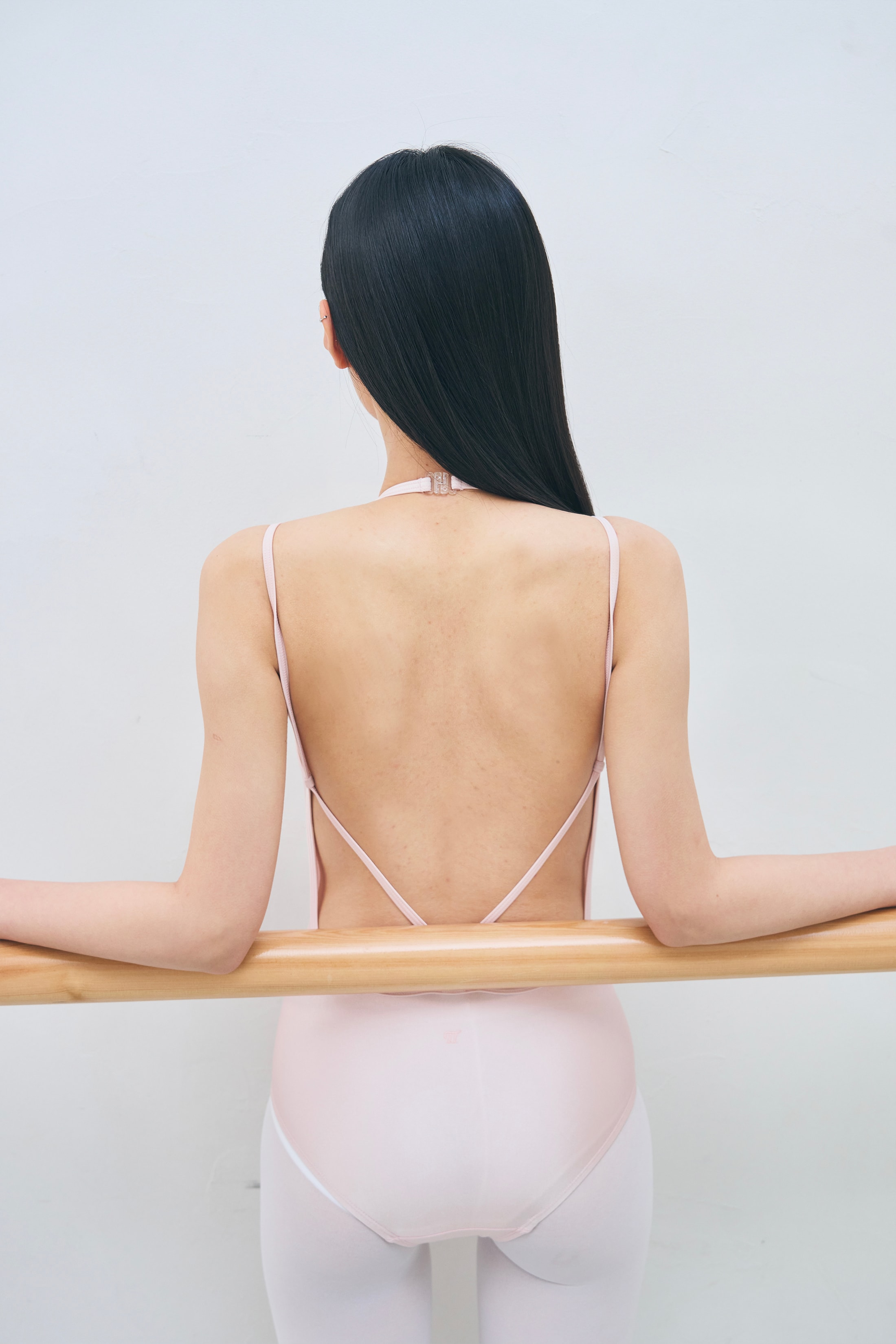 [Reorder]Double Strap Leotard _ Shiny Pink