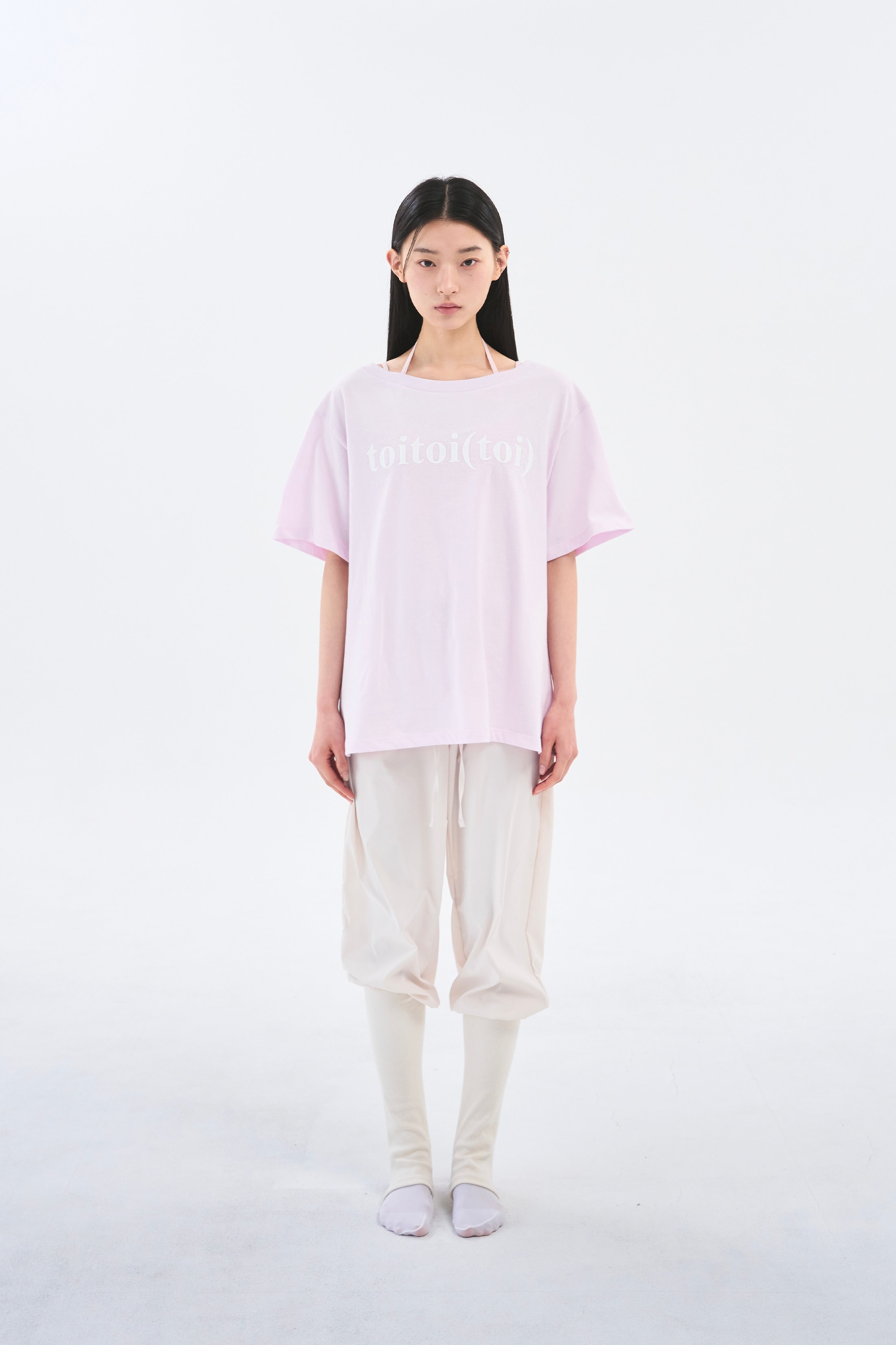 [4차 Reorder]Toitoi(toi) Drape Shoulder Tee _ Pale Pink