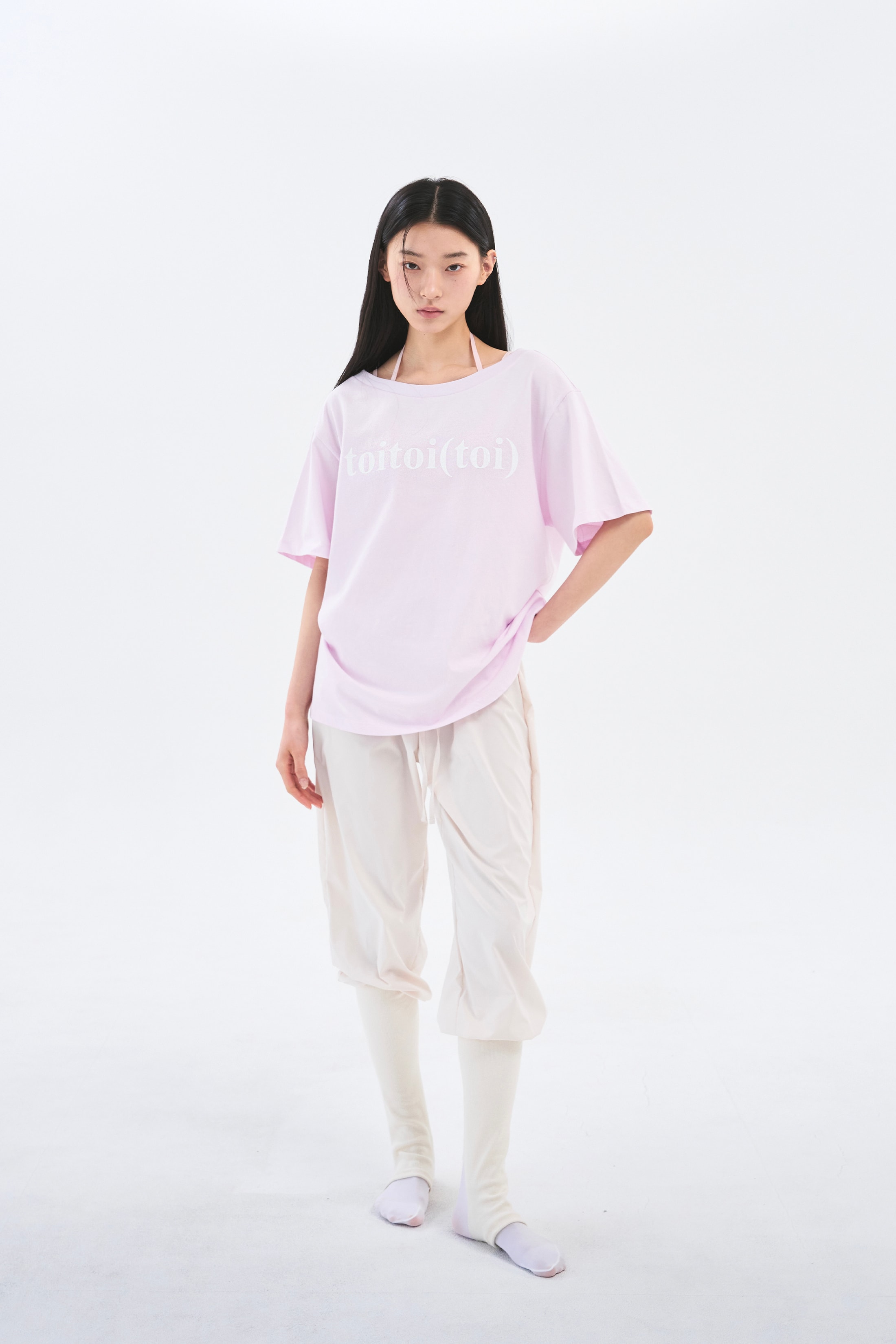 [4차 Reorder]Toitoi(toi) Drape Shoulder Tee _ Pale Pink