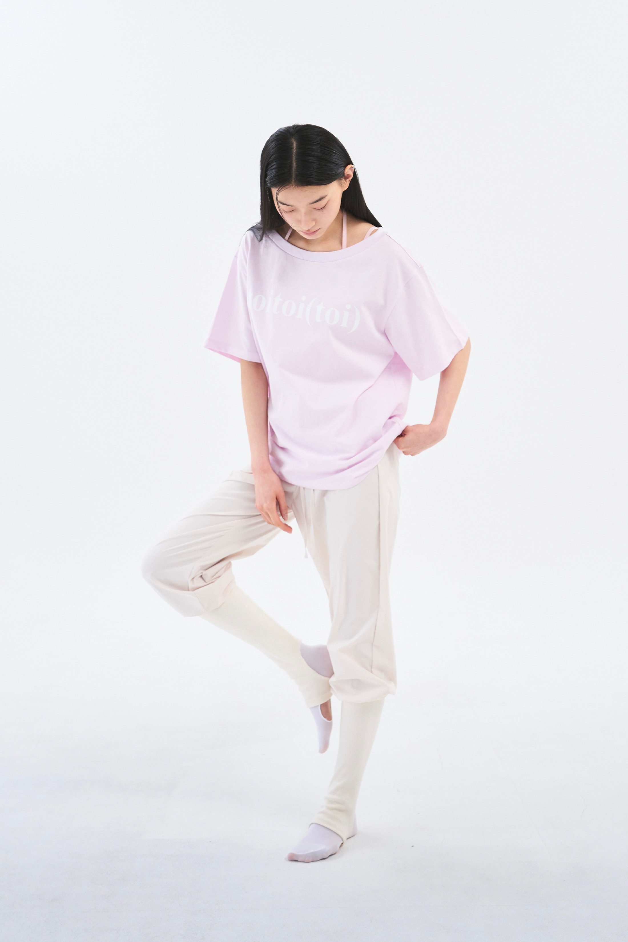 [4차 Reorder]Toitoi(toi) Drape Shoulder Tee _ Pale Pink