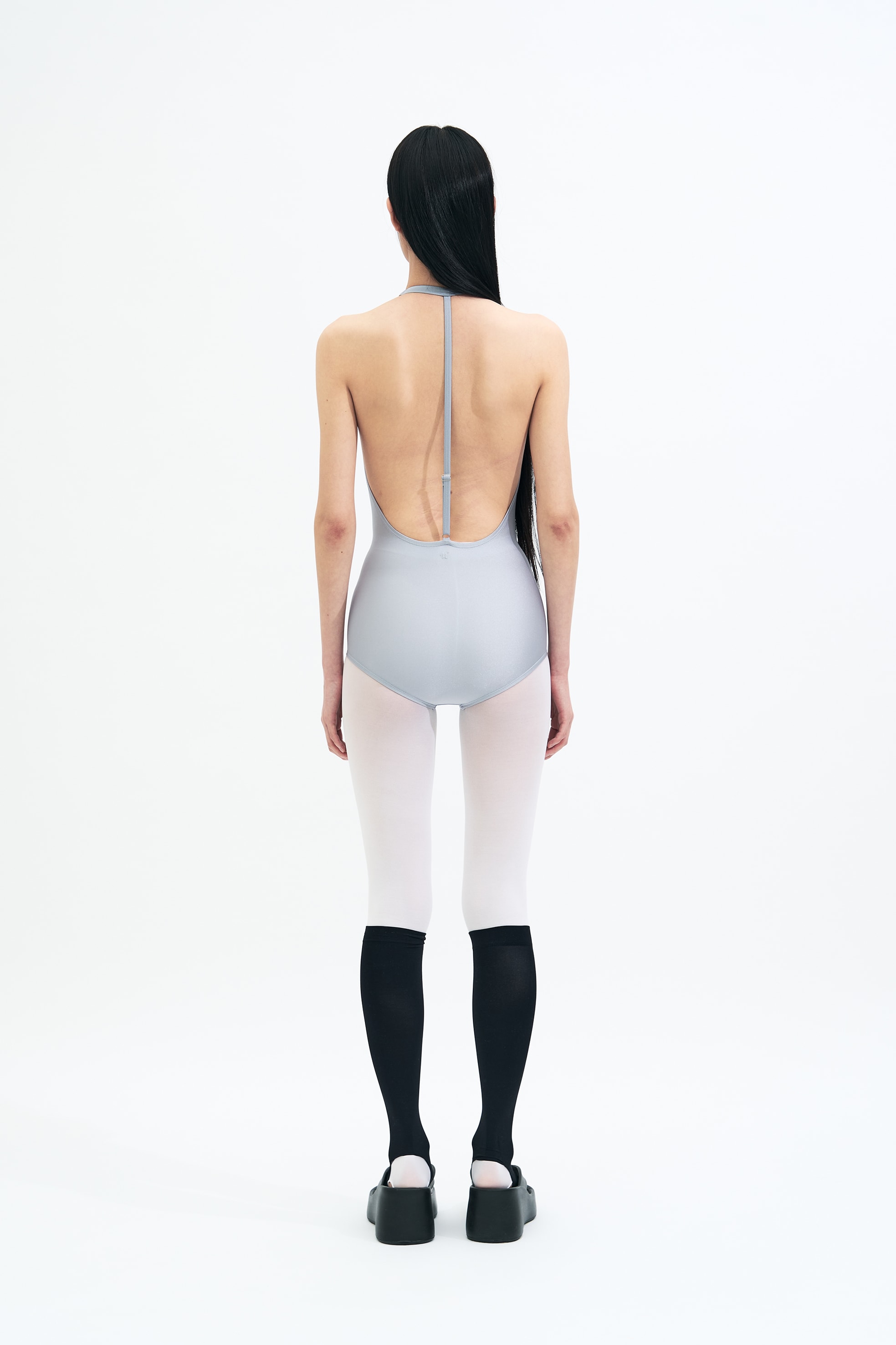 Backbone Leotard _SILVER