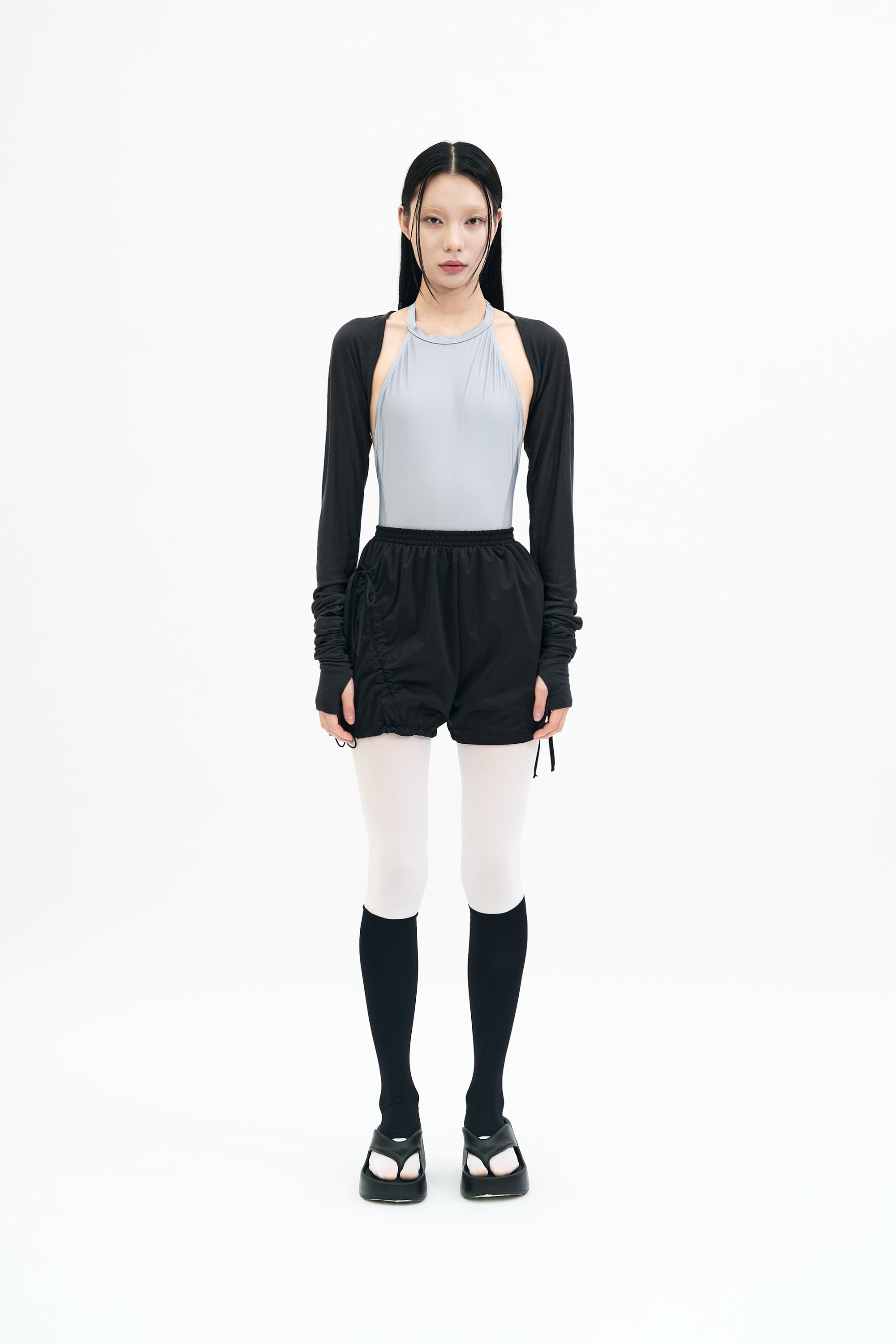 [3차 Reorder]Bow Warm-up Shorts _ BLACK