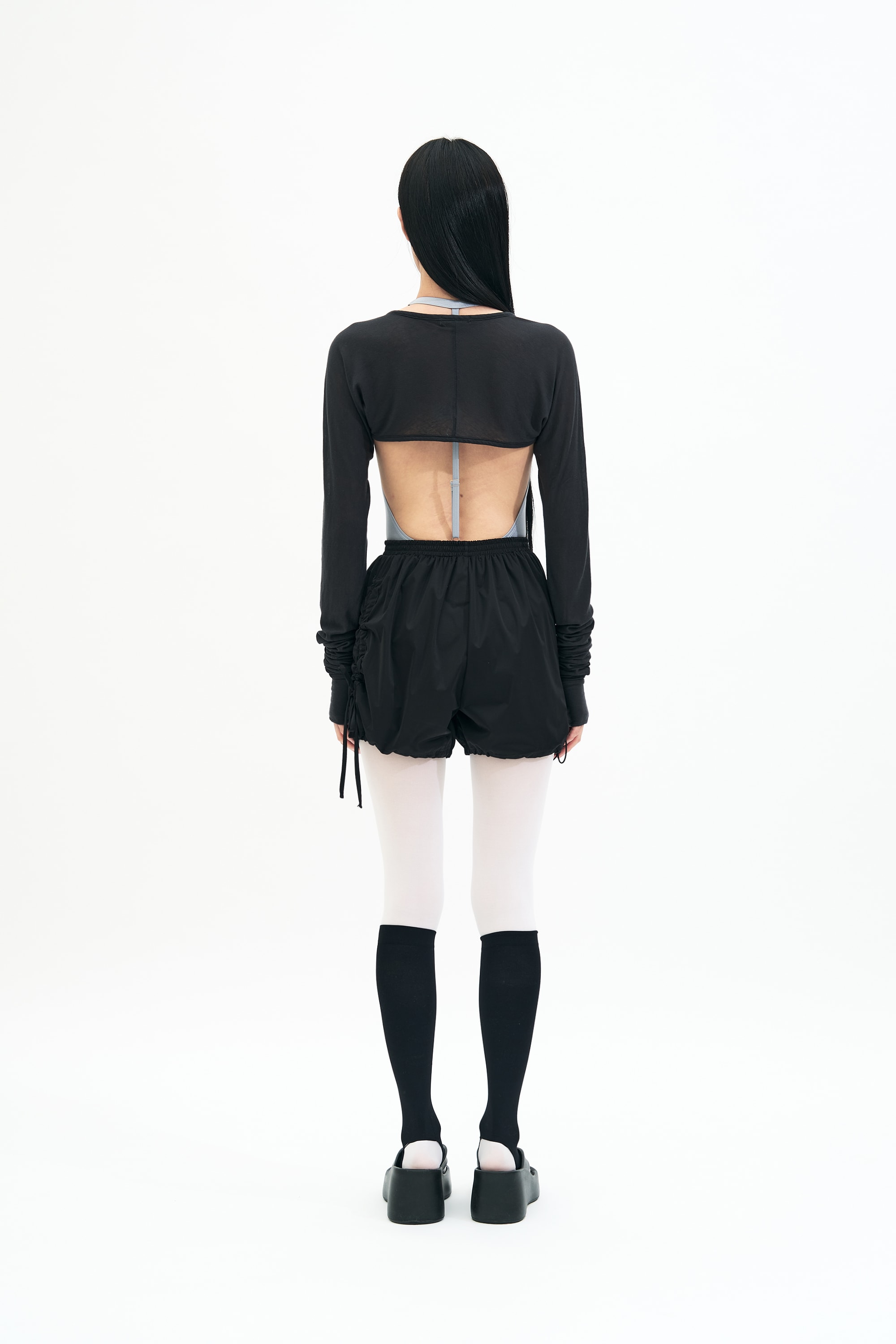[3차 Reorder]Bow Warm-up Shorts _ BLACK