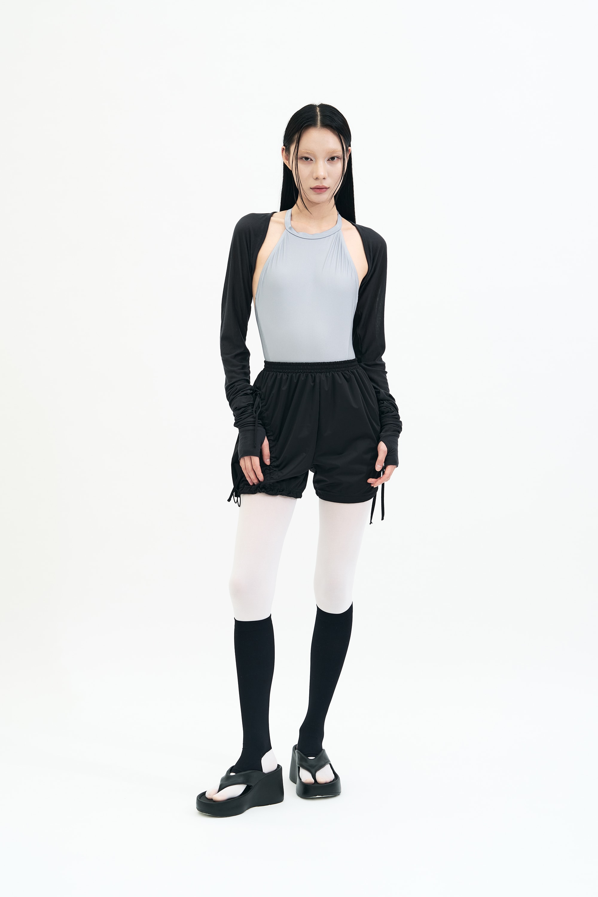 [3차 Reorder]Bow Warm-up Shorts _ BLACK
