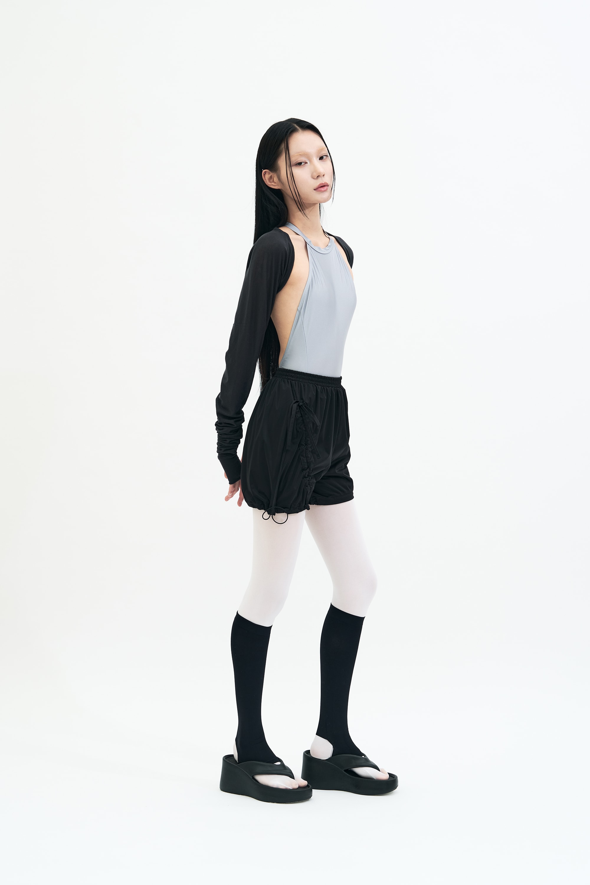 [3차 Reorder]Bow Warm-up Shorts _ BLACK