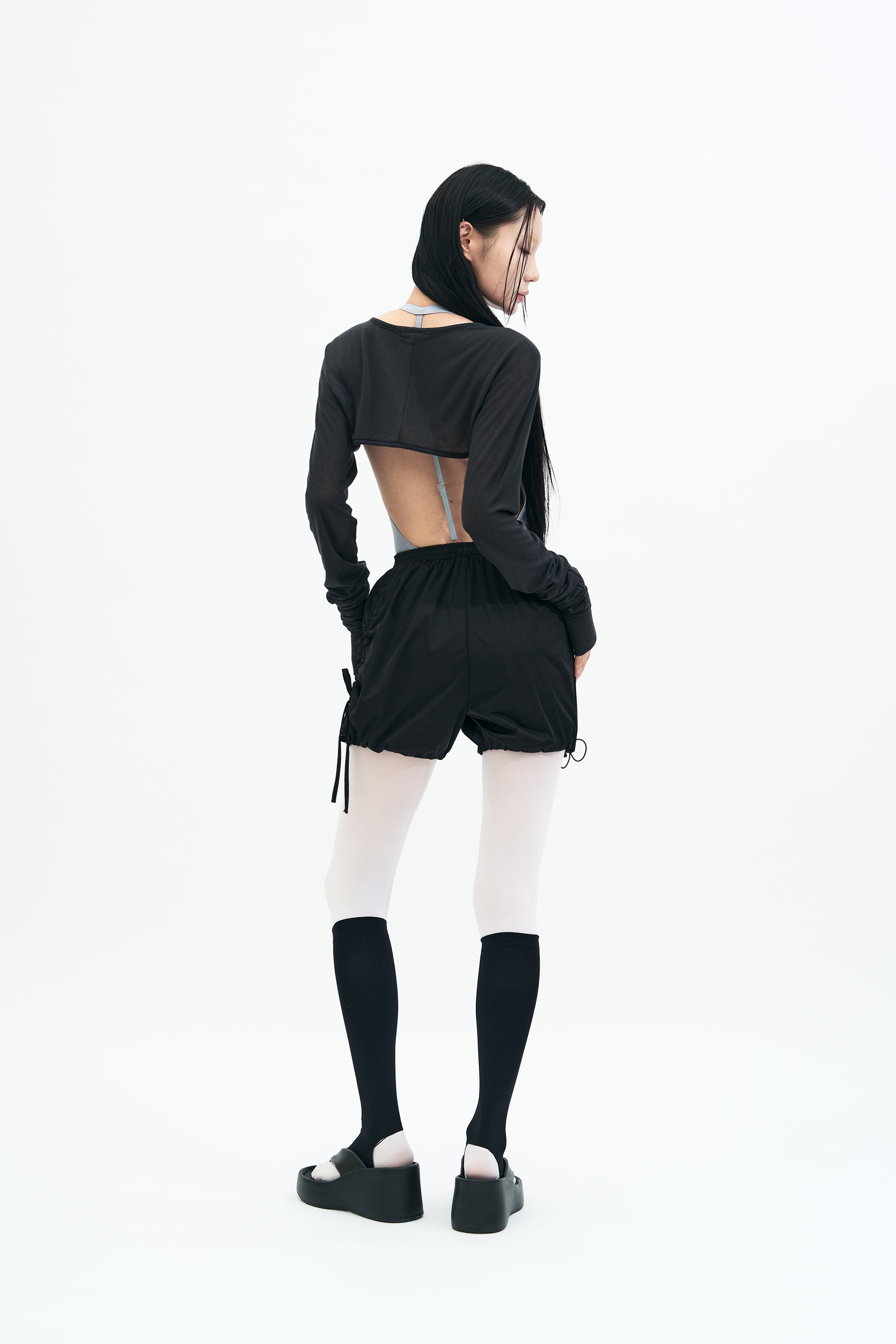 [3차 Reorder]Bow Warm-up Shorts _ BLACK