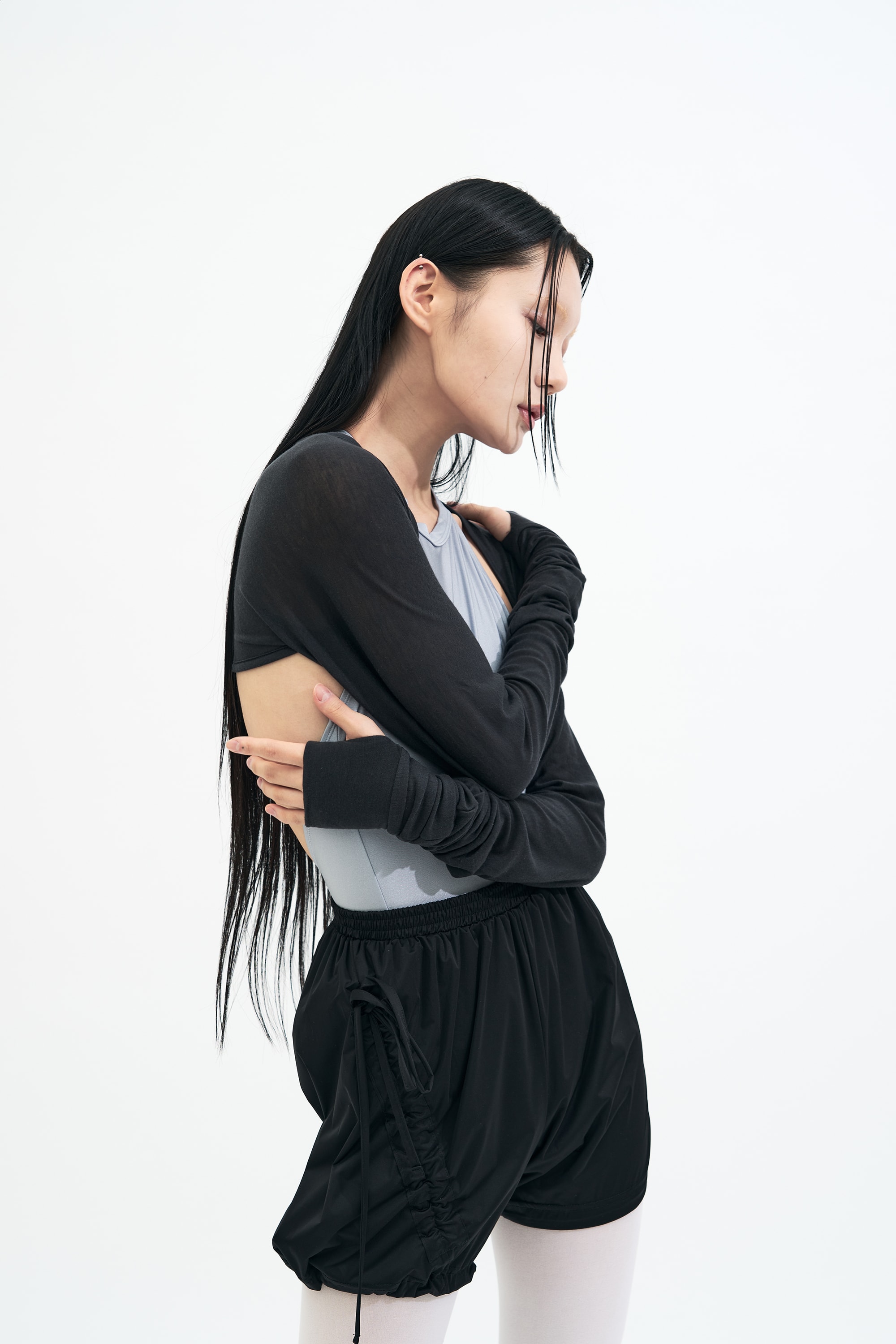 [3차 Reorder]Bow Warm-up Shorts _ BLACK