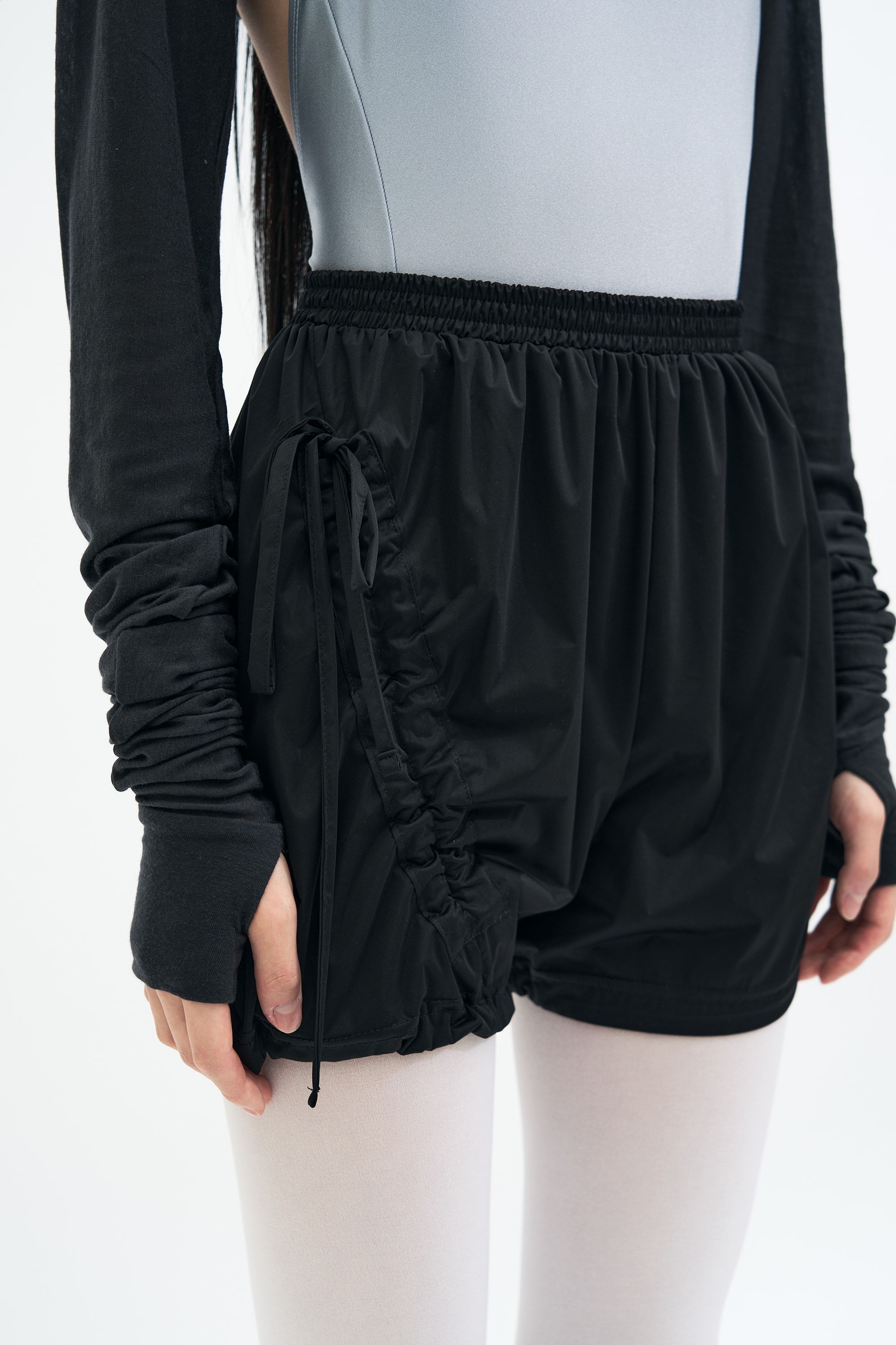 [3차 Reorder]Bow Warm-up Shorts _ BLACK