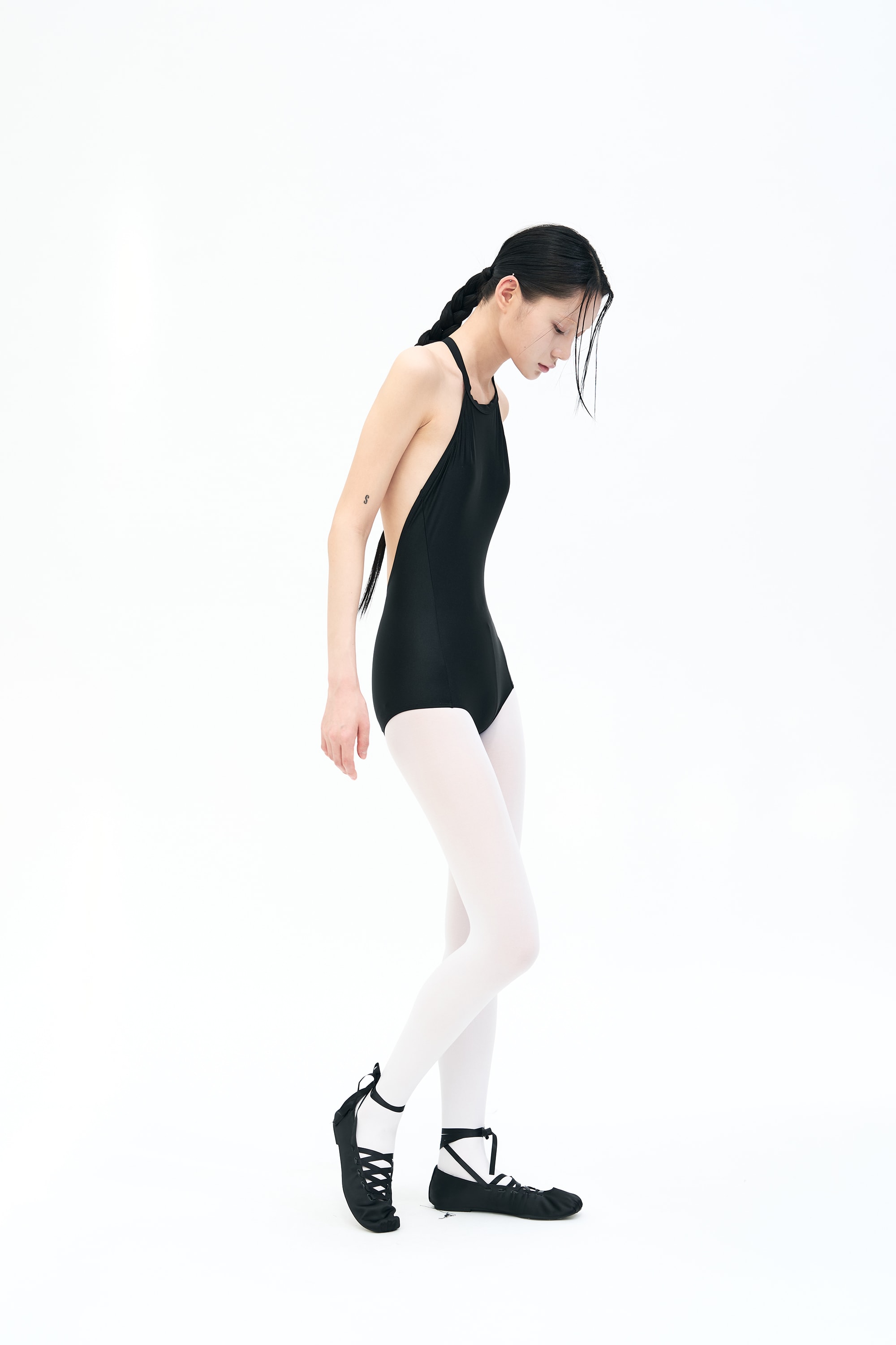 Backbone Leotard _ BLACK