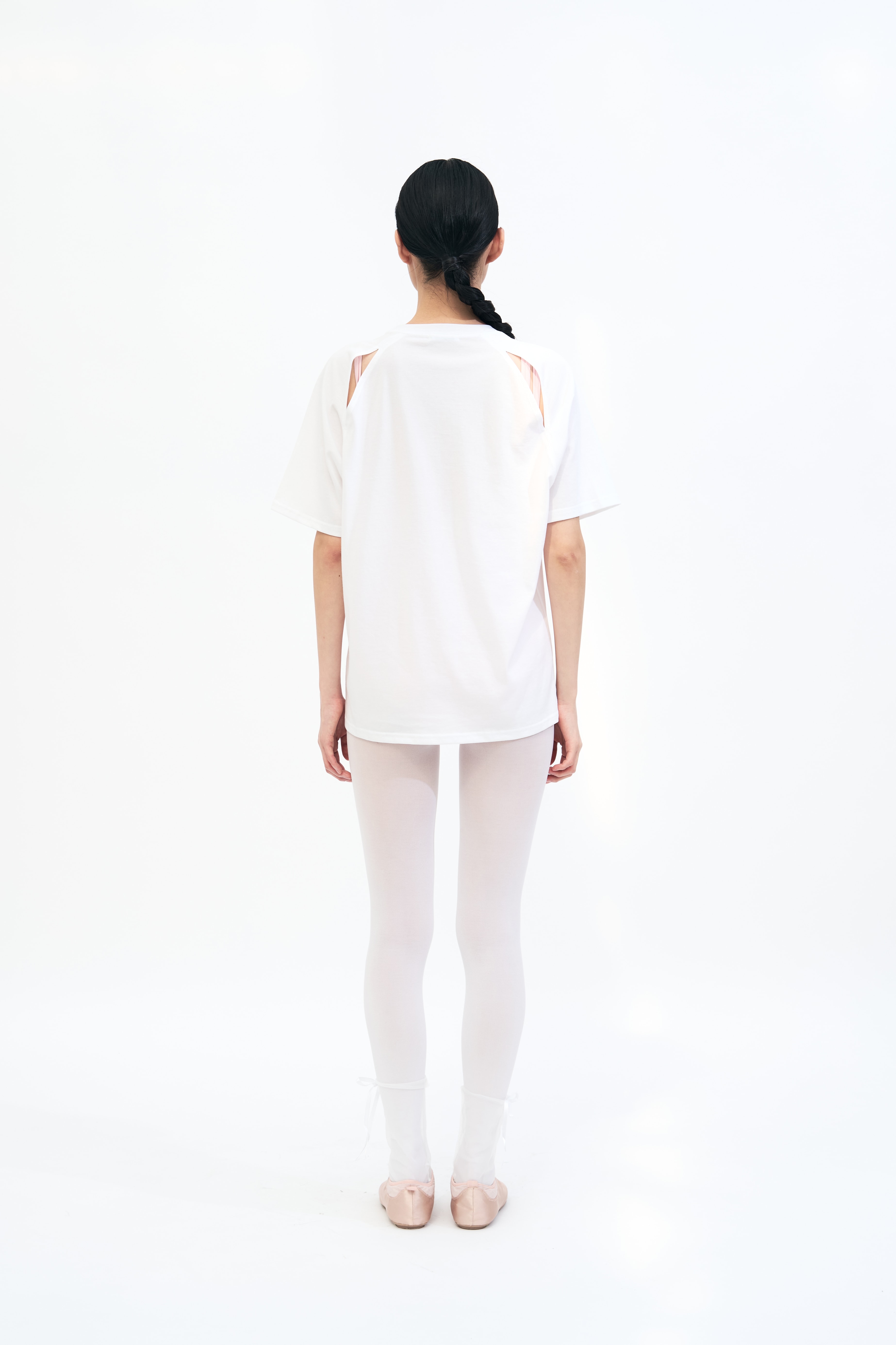 'toitoigirls' Cut Out Raglan Tee _ WHITE