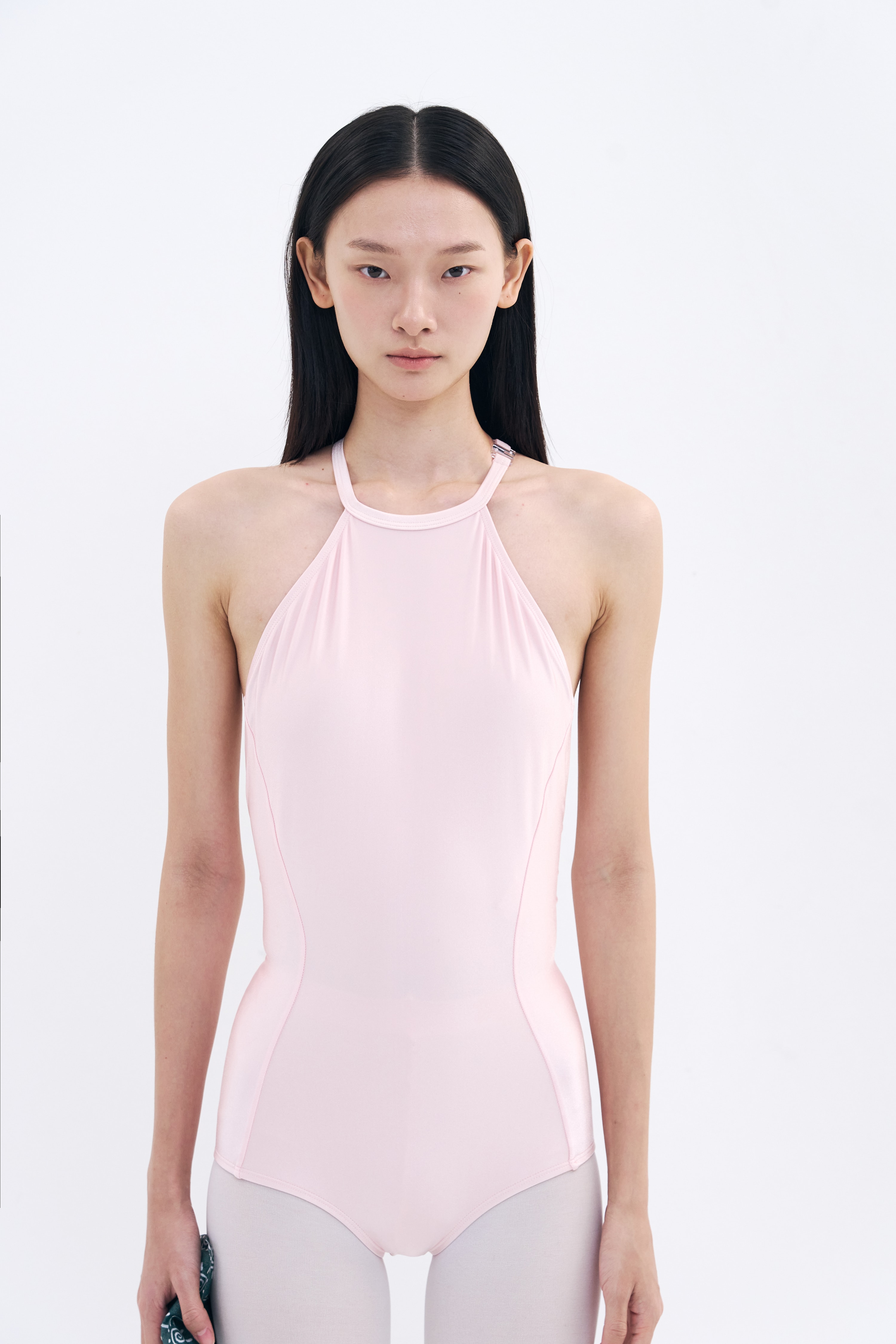New Backbone Leotard _ Shiny Pink